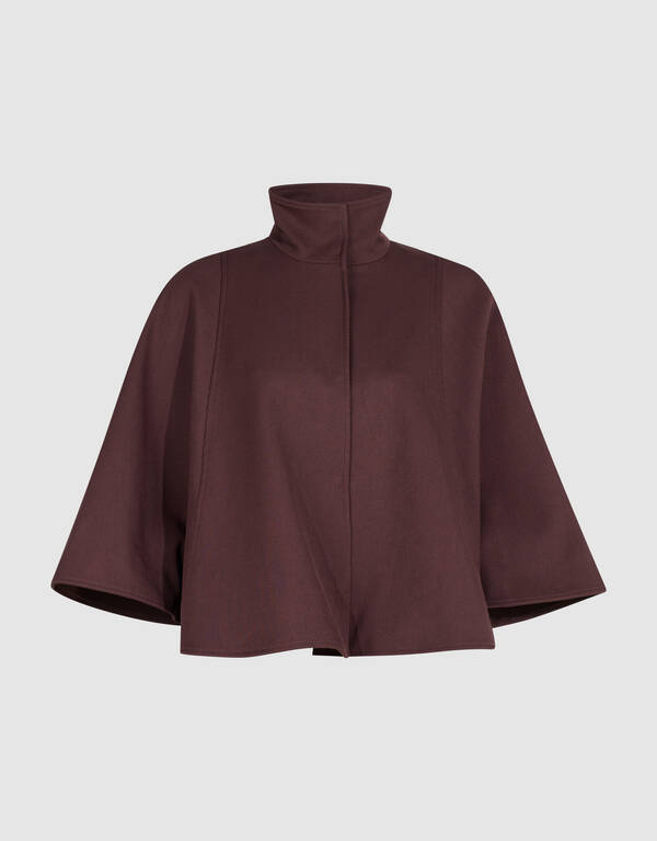 Geweven Cape Donkerrood By Mieke SHOEBY WOMEN
