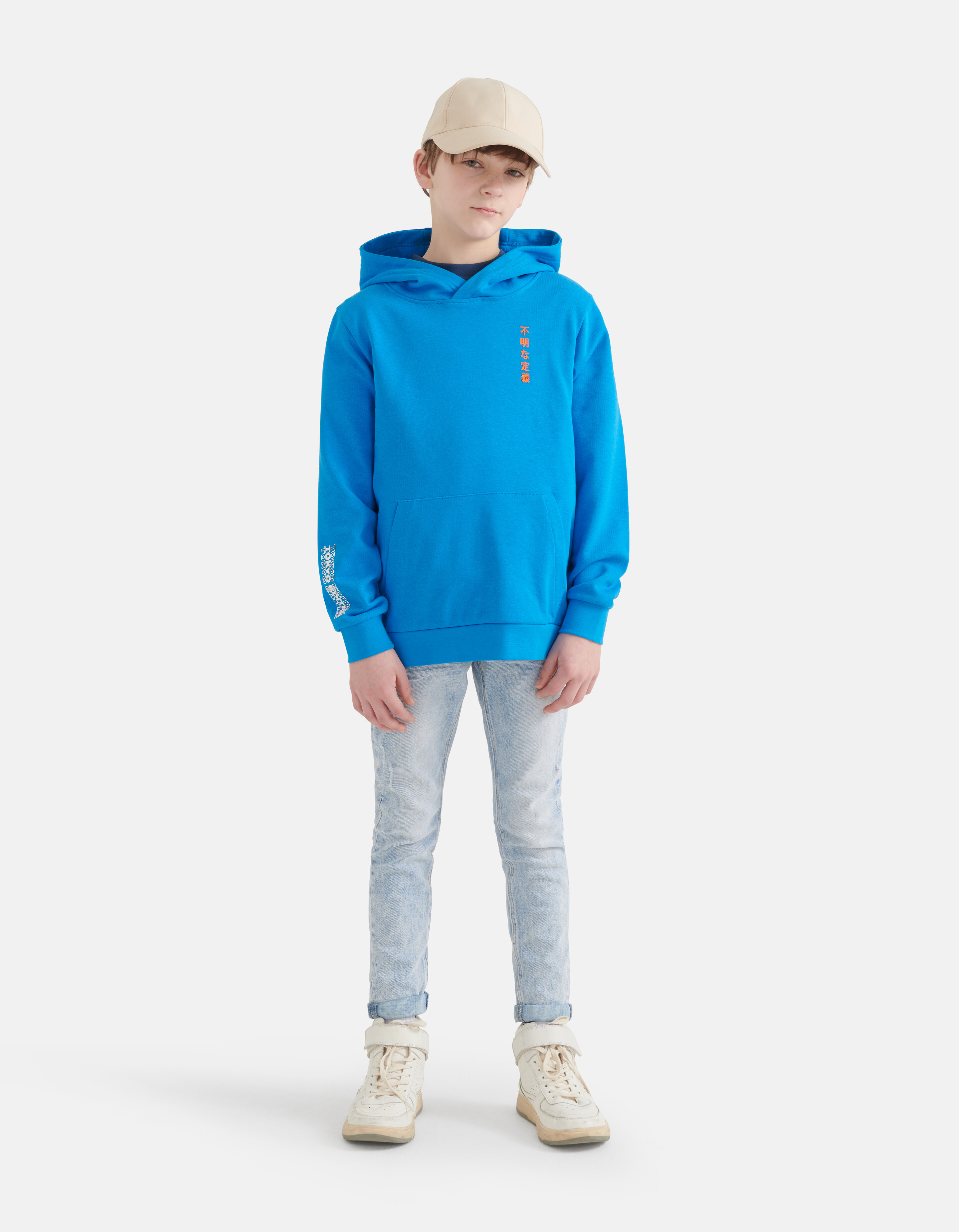 Artwork Hoodie Blauw SHOEBY BOYS