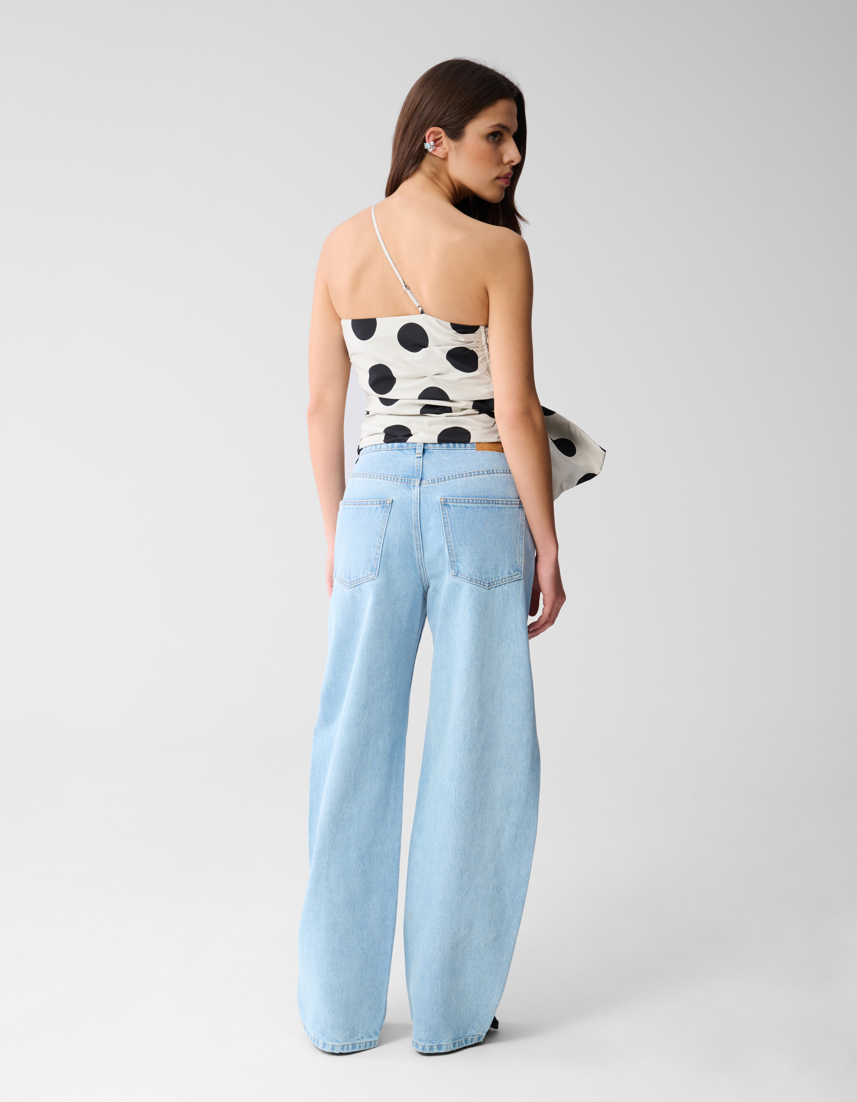 Strik Top Zwart/Wit By Monica SHOEBY WOMEN