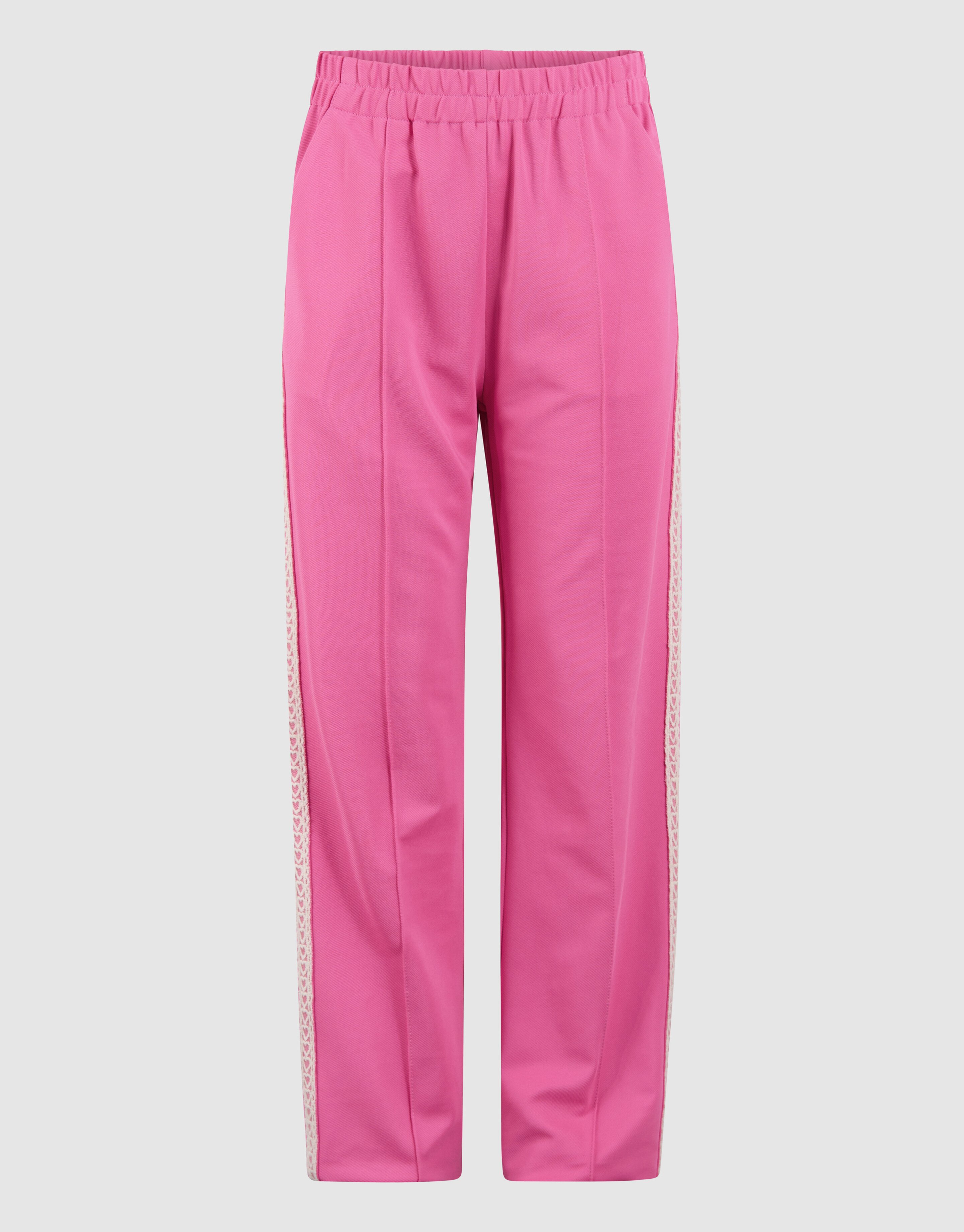 Sporty Wide Leg Broek Roze SHOEBY GIRLS