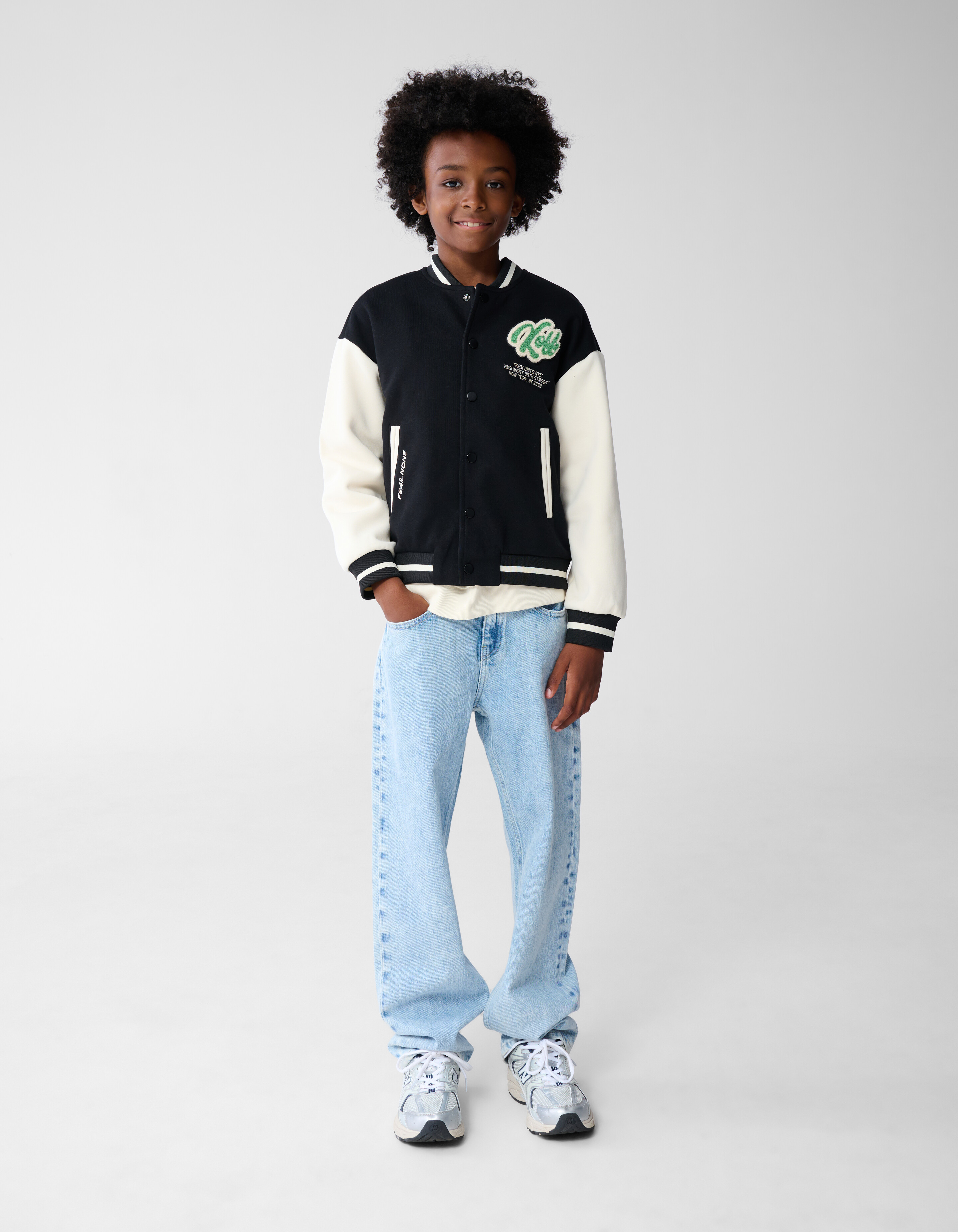 Kick Off Artwork Bomber Zwart/Wit SHOEBY BOYS