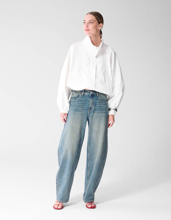 Baggy Fit Tinted Jeans Donkerblauw SHOEBY WOMEN