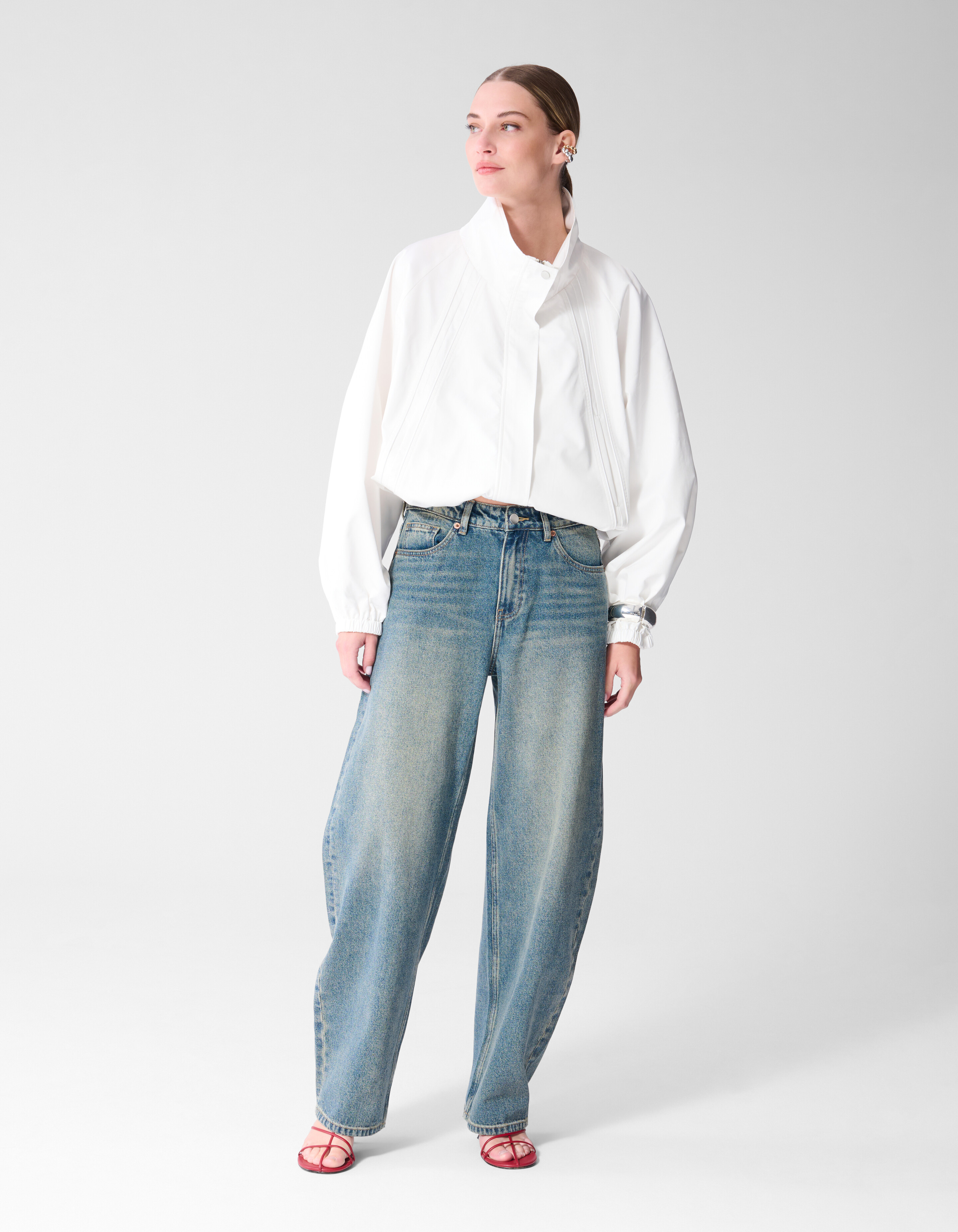 Baggy Fit Tinted Jeans Donkerblauw SHOEBY WOMEN