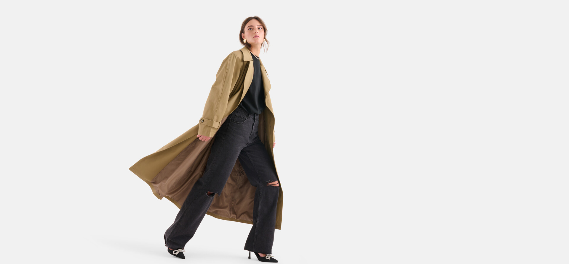 Oversized Trenchcoat Beige SHOEBY WOMEN