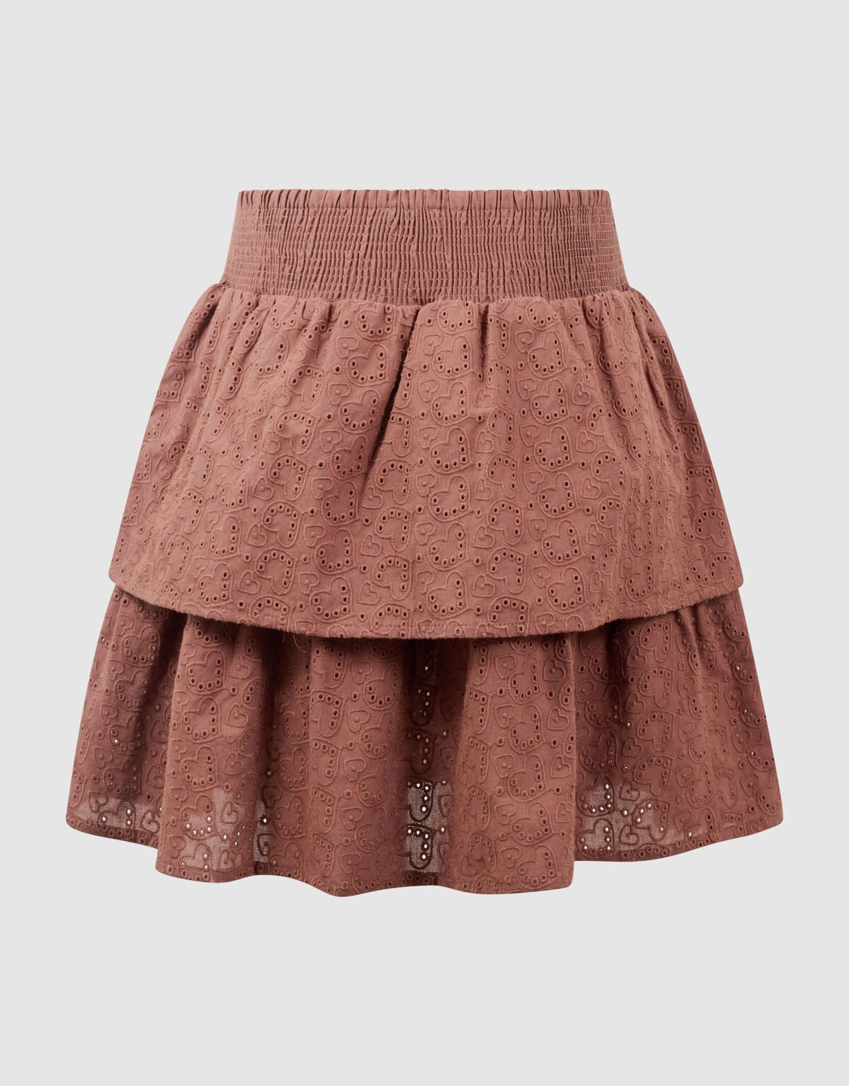 Embroidery Mini Rok Bruin SHOEBY GIRLS