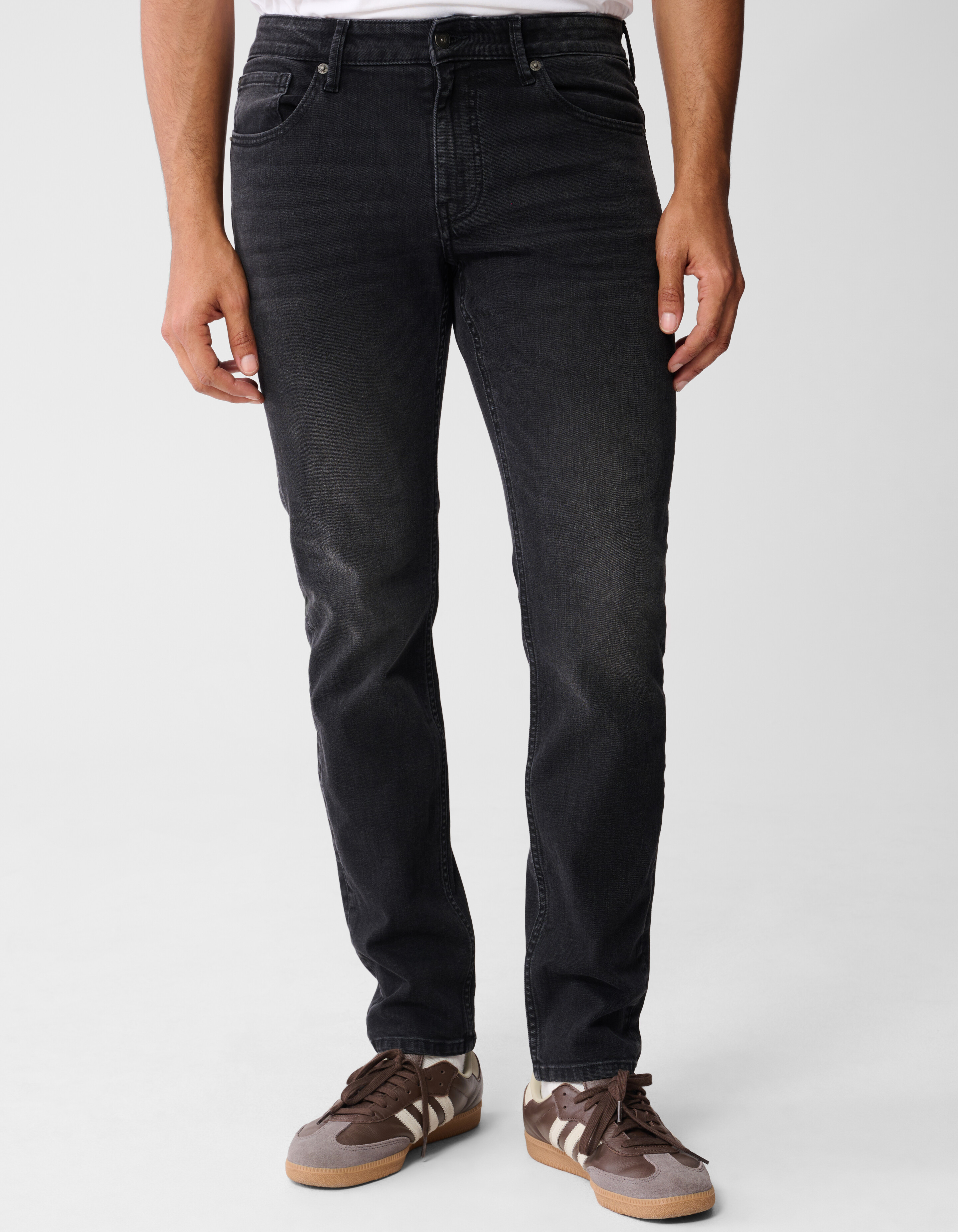 Slim Fit Jeans Washed Black L34 SHOEBY MEN