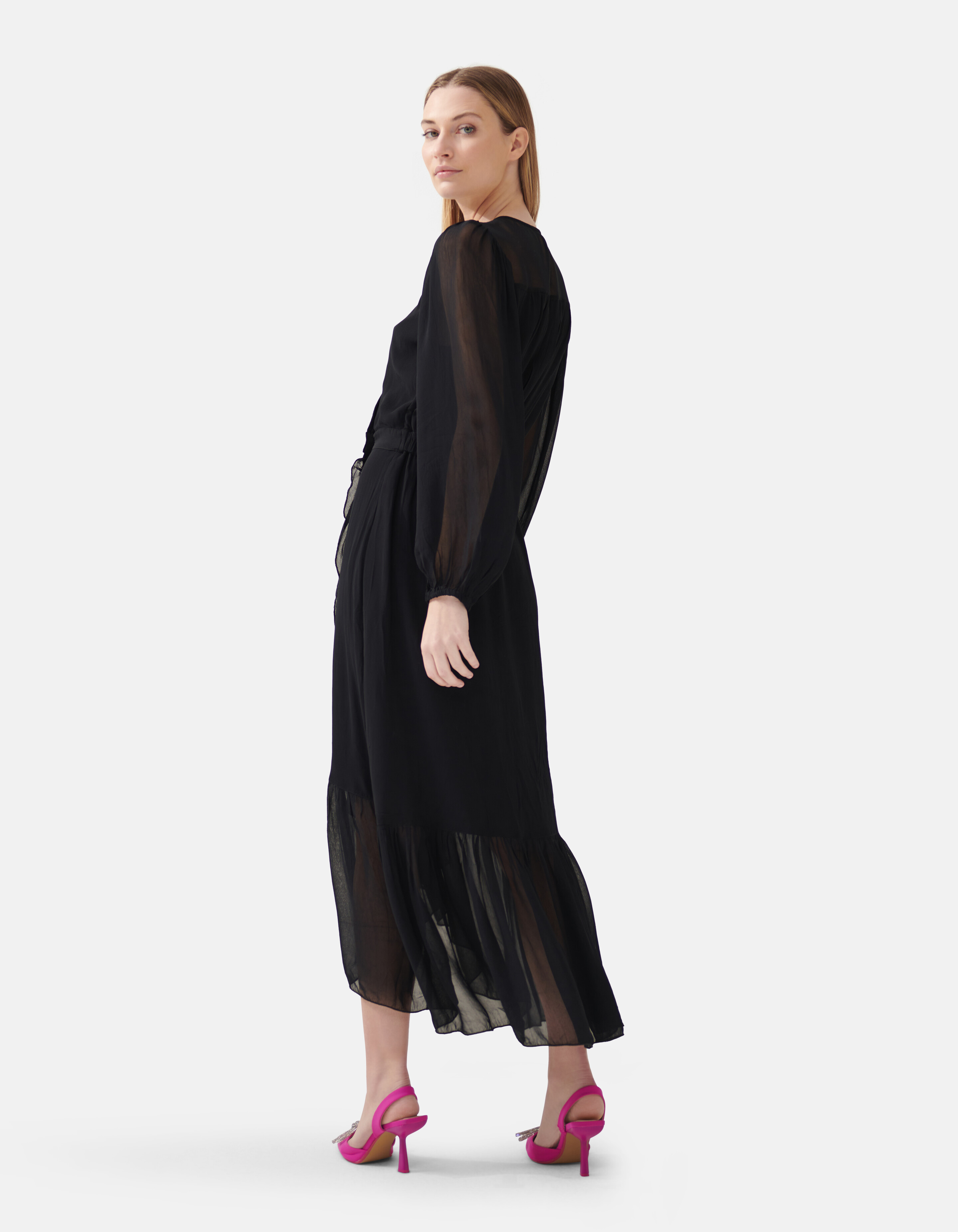 Wrap Jurk Zwart SHOEBY WOMEN