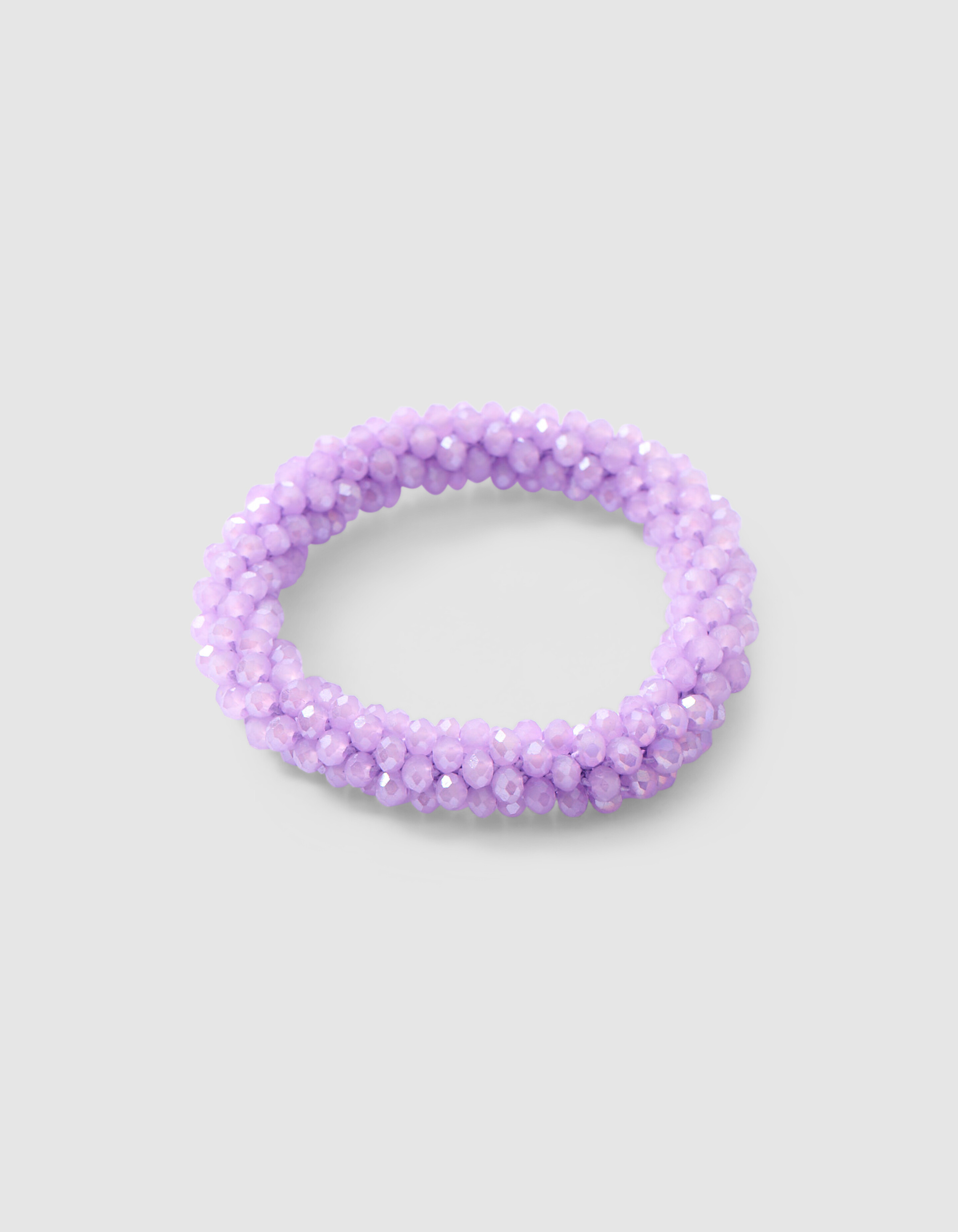 Beaded Haarelastiek Paars SHOEBY ACCESSOIRES