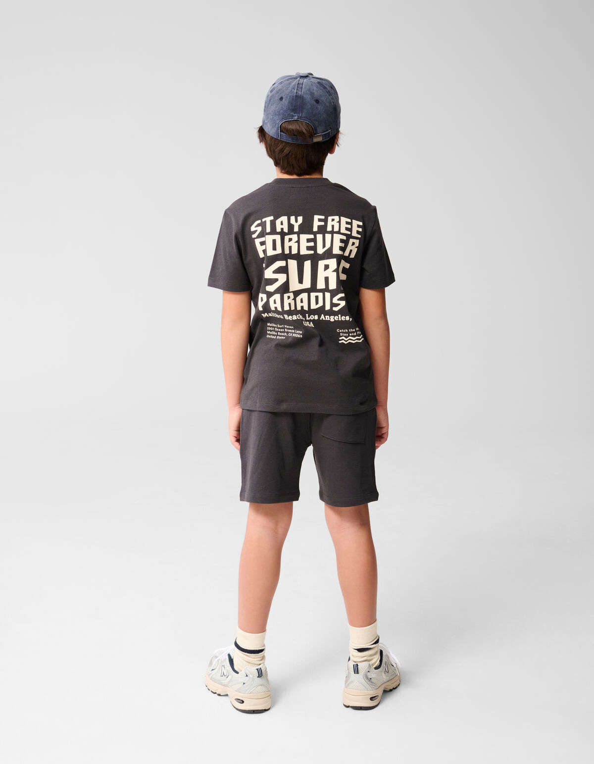Beach Artwork Short Donkergrijs SHOEBY BOYS