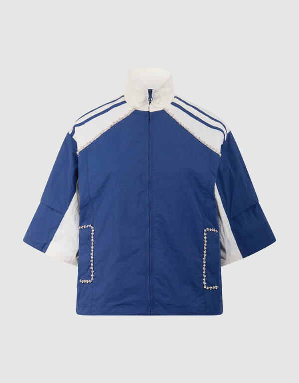 Oversized Sporty Track Jack Donkerblauw SHOEBY WOMEN