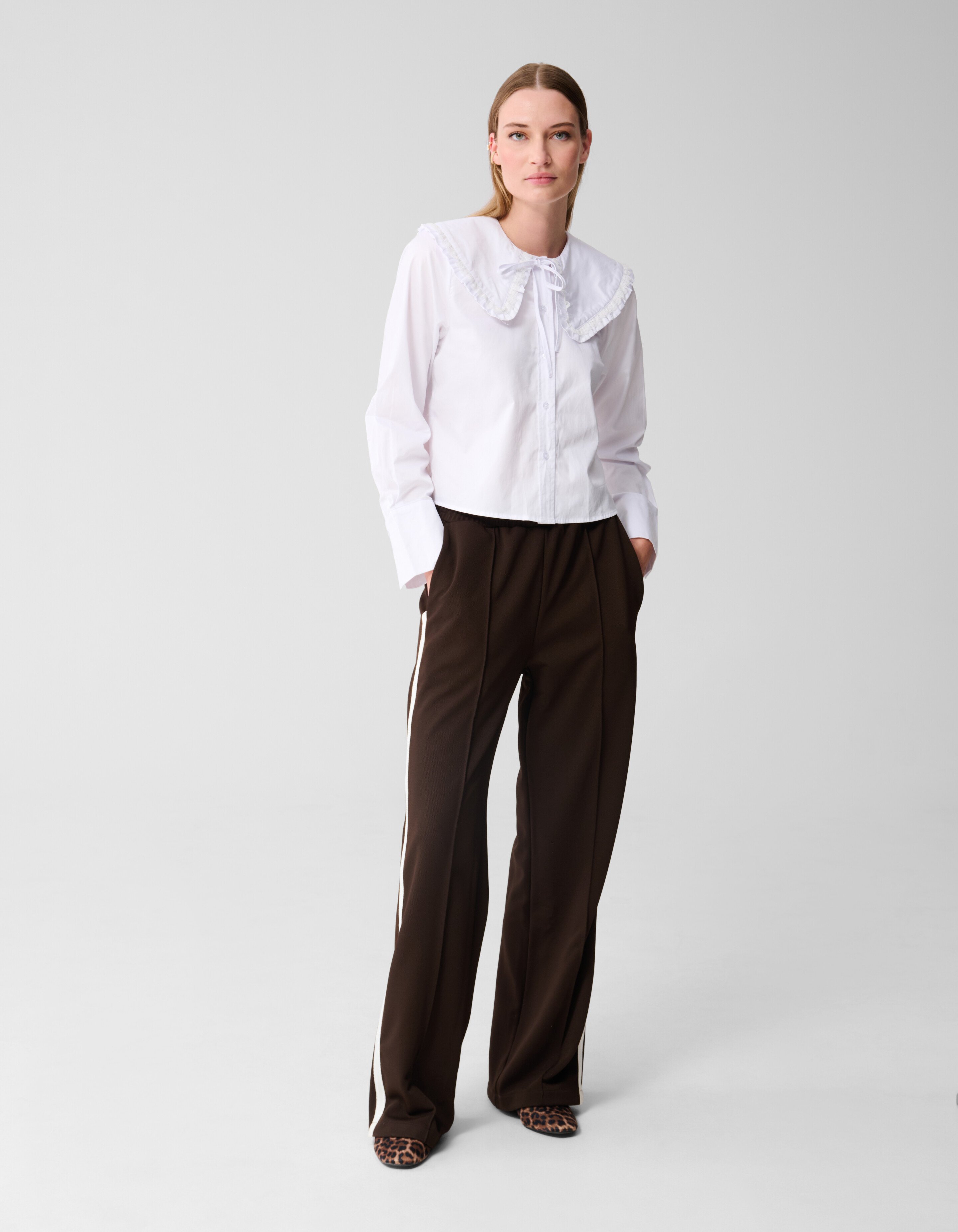 Big Collar Blouse Wit SHOEBY WOMEN
