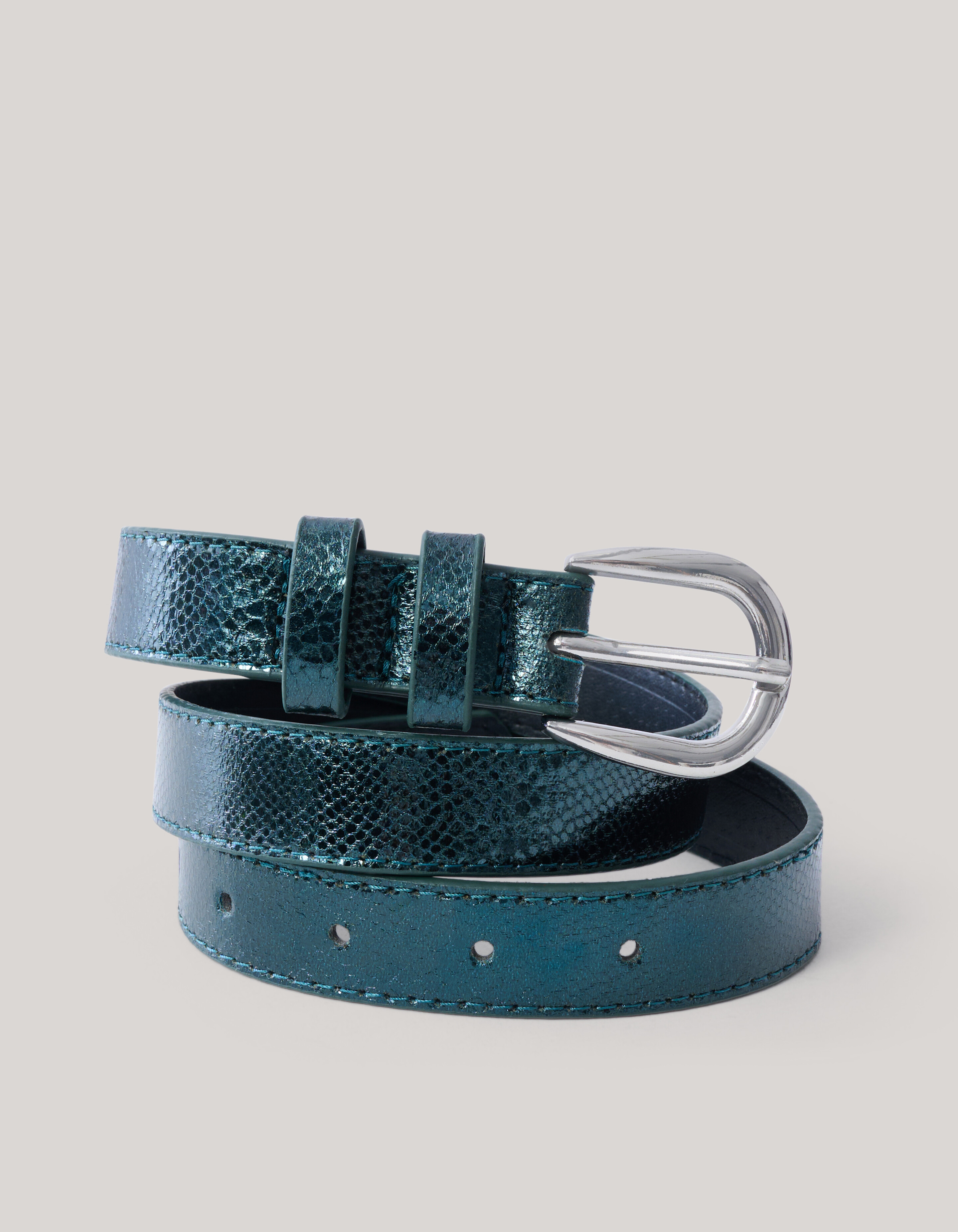 Metalic Riem Groen SHOEBY ACCESSOIRES