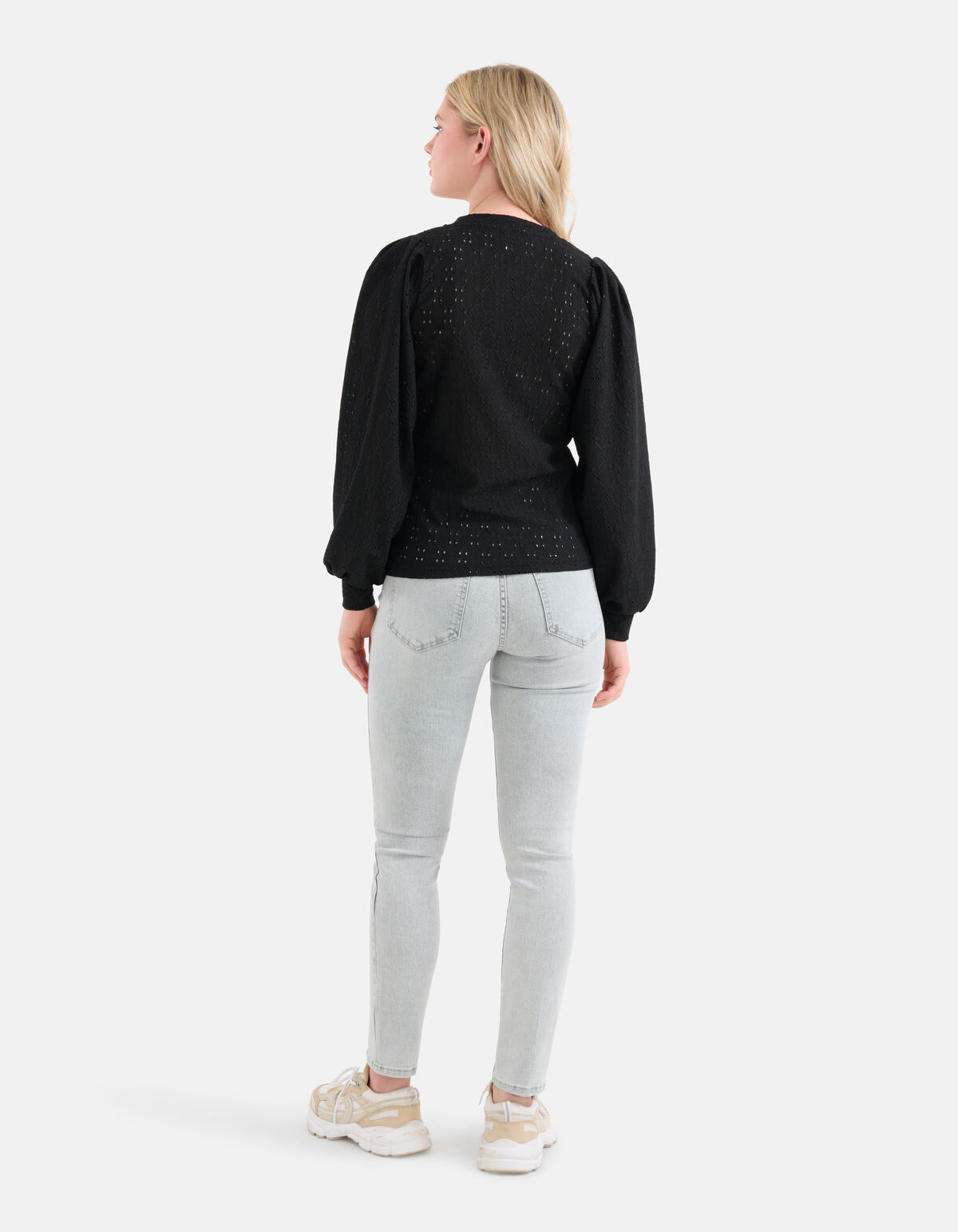 Embroidery Longsleeve Zwart SHOEBY WOMEN