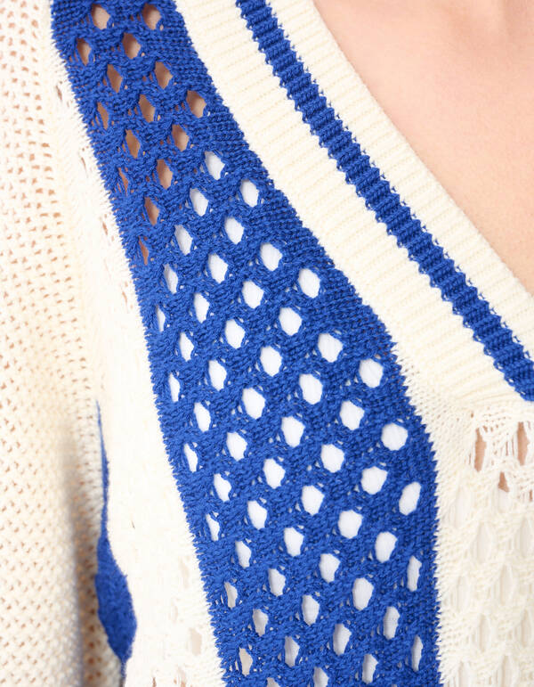 Gebreid Sporty T-shirt Gebroken Wit SHOEBY WOMEN