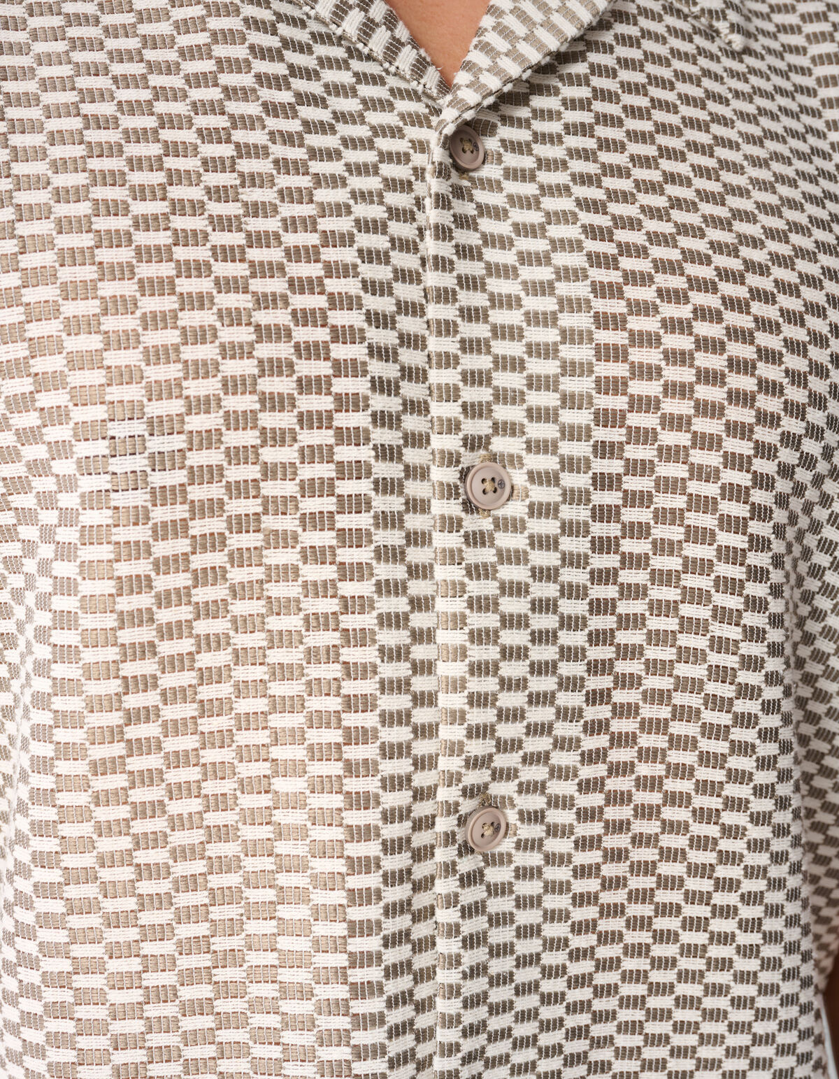 Geweven Overshirt Lichtbruin SHOEBY MEN