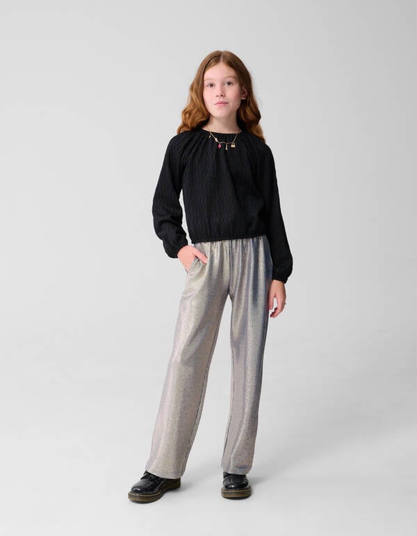 Metallic Broek Blauw SHOEBY GIRLS