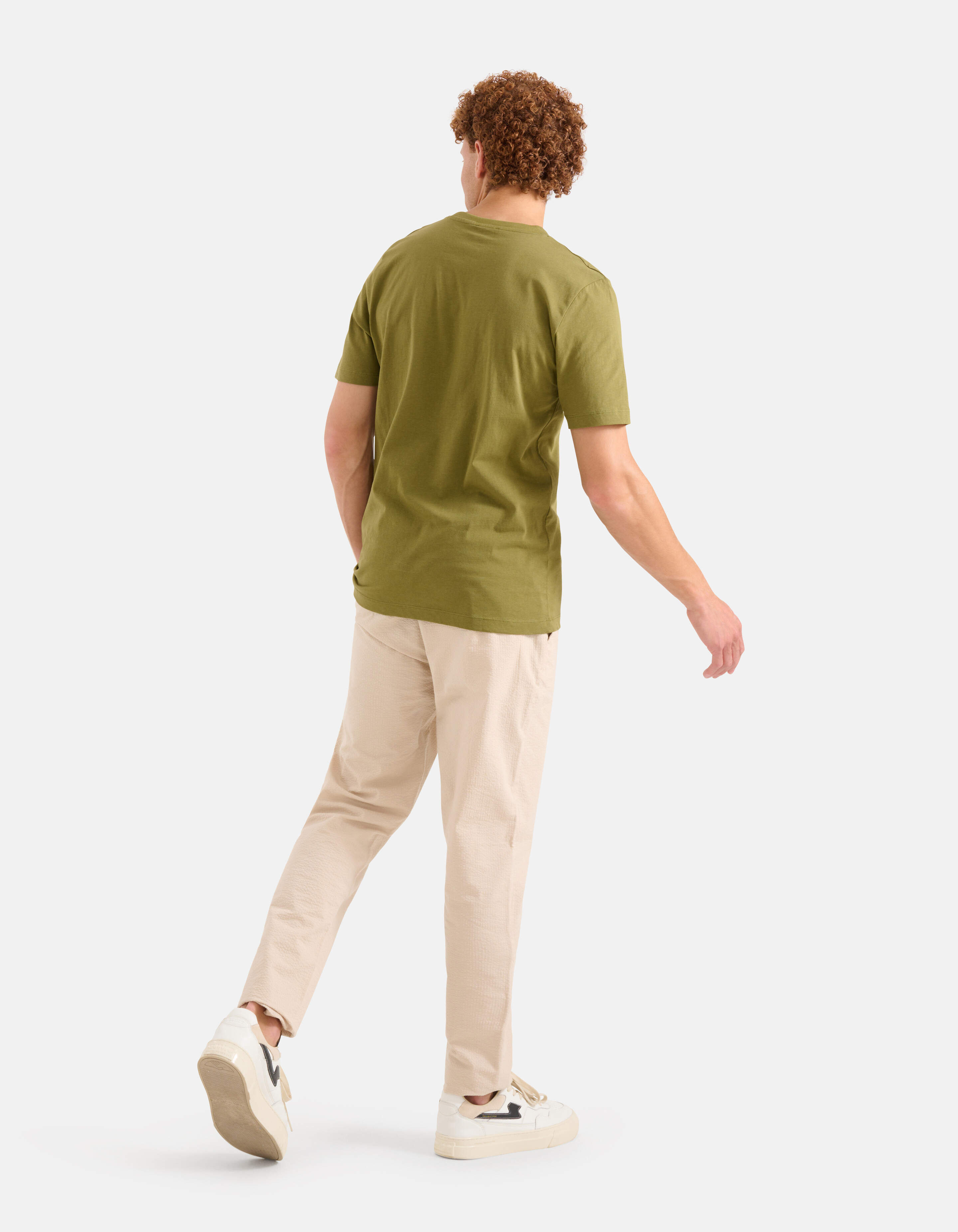 Seersucker Broek Beige SHOEBY MEN