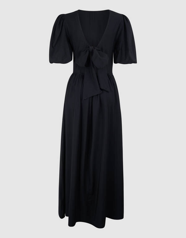 Strik Maxi Jurk Zwart SHOEBY WOMEN