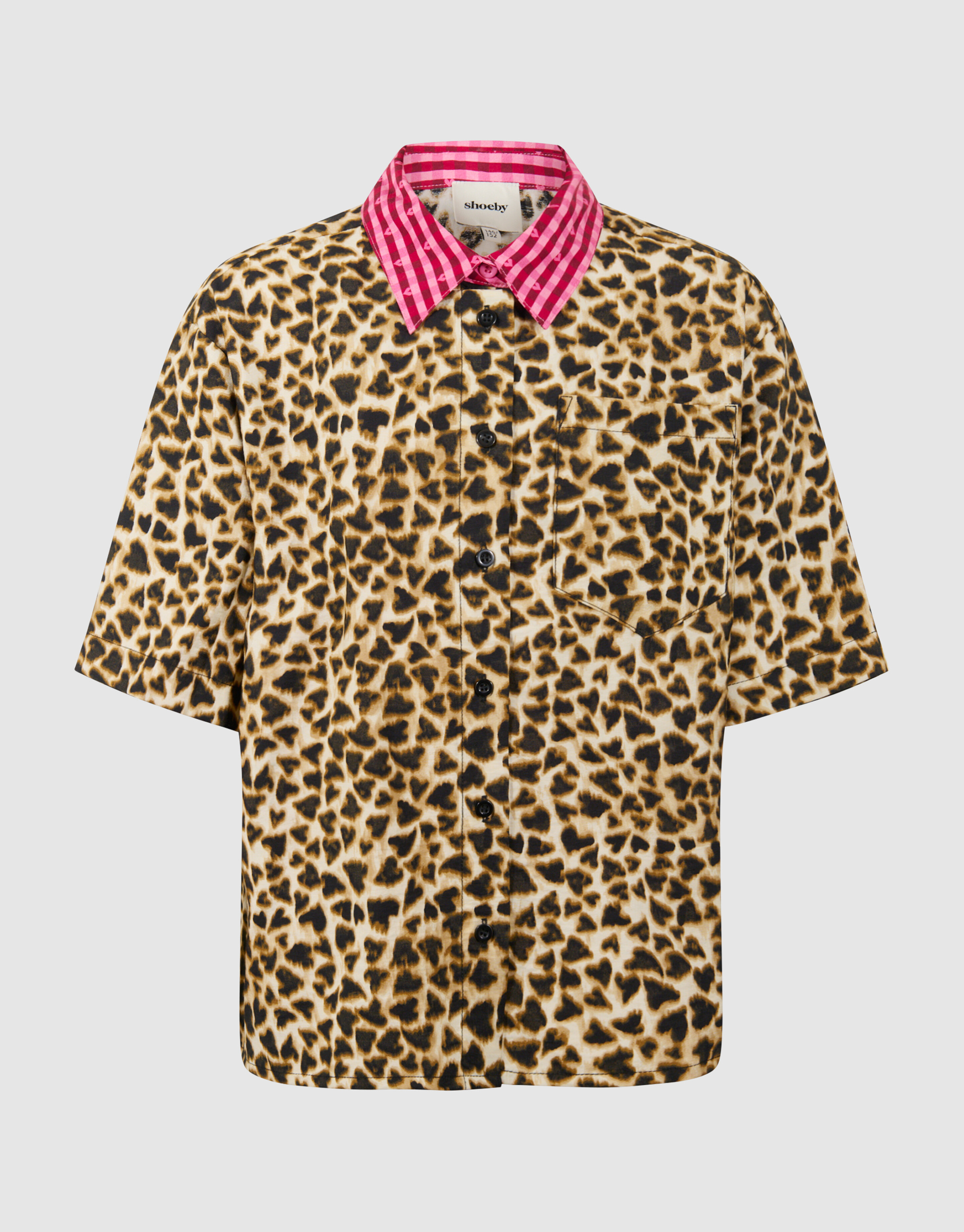 Mix Leopard Blouse Lichtbruin SHOEBY GIRLS
