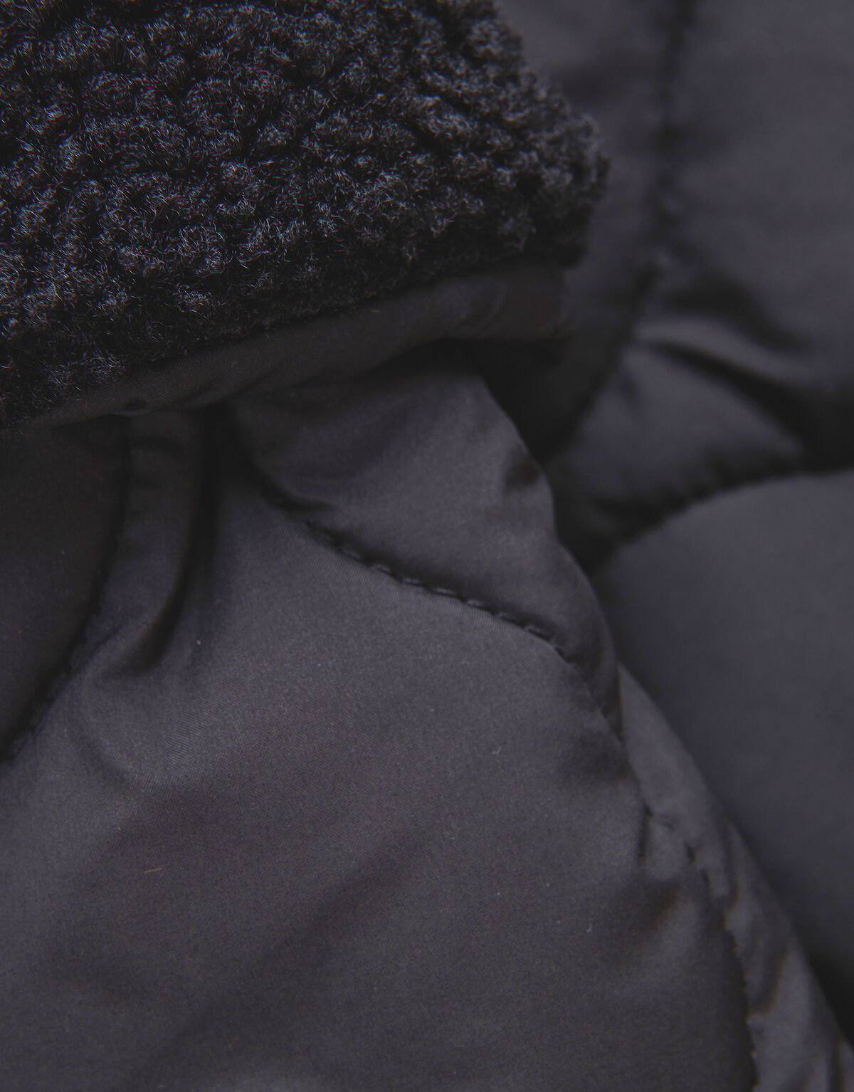 Quilted Short Jas Zwart SHOEBY GIRLS