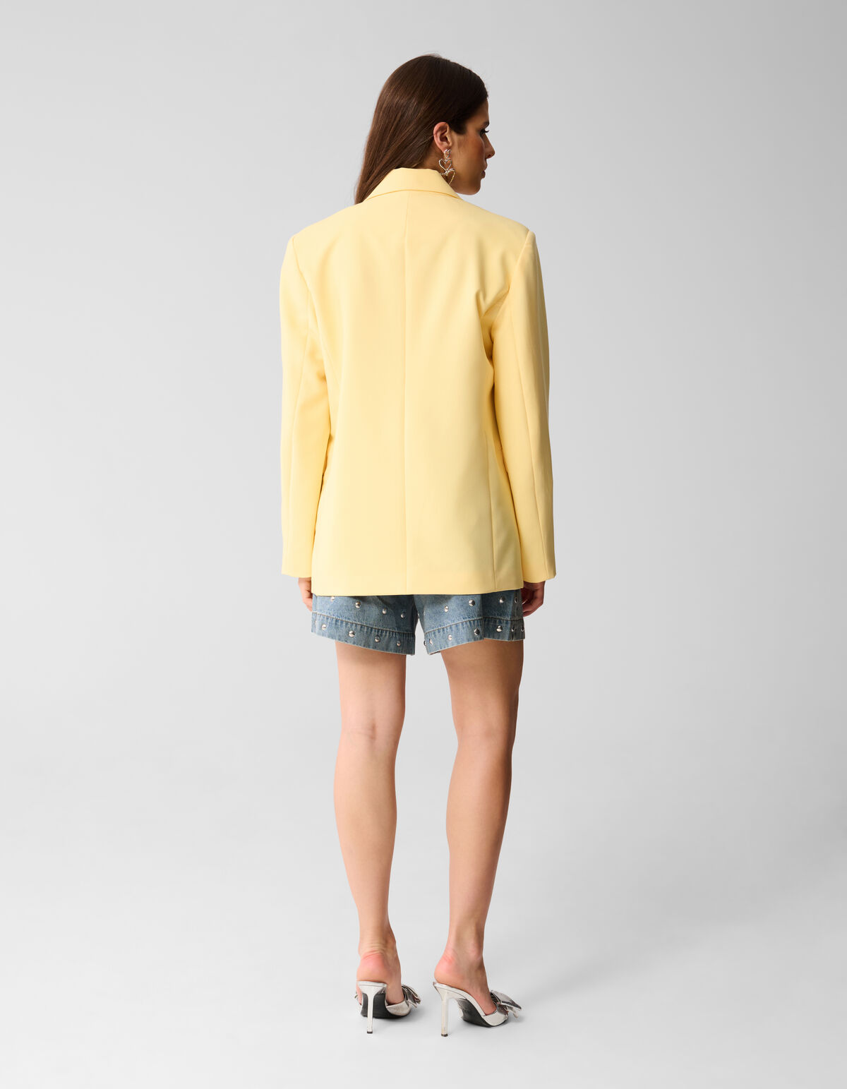 Oversized Strik Blazer Lichtgeel By Lizzy SHOEBY WOMEN