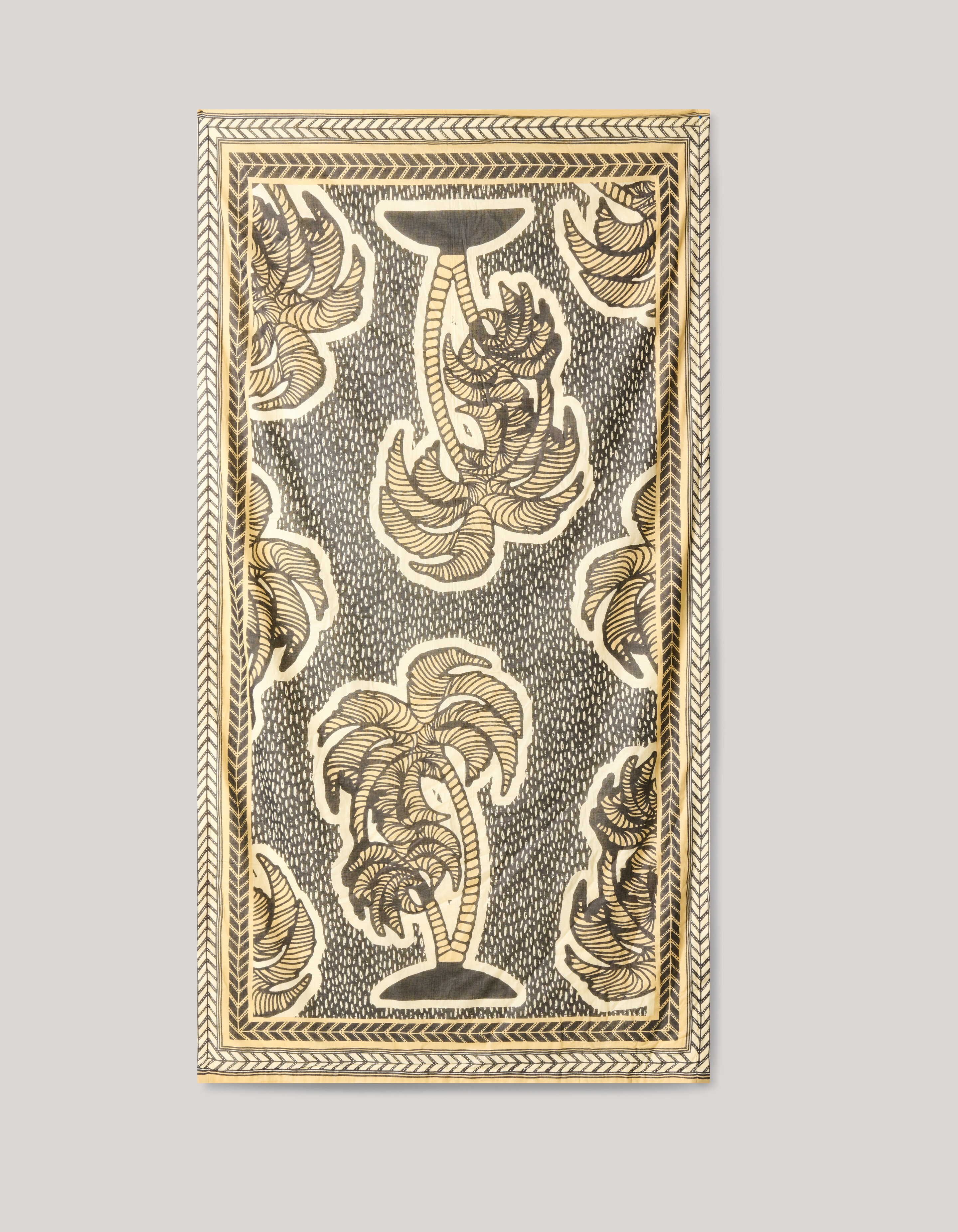 Palmboom Strand Handdoek Beige SHOEBY ACCESSOIRES