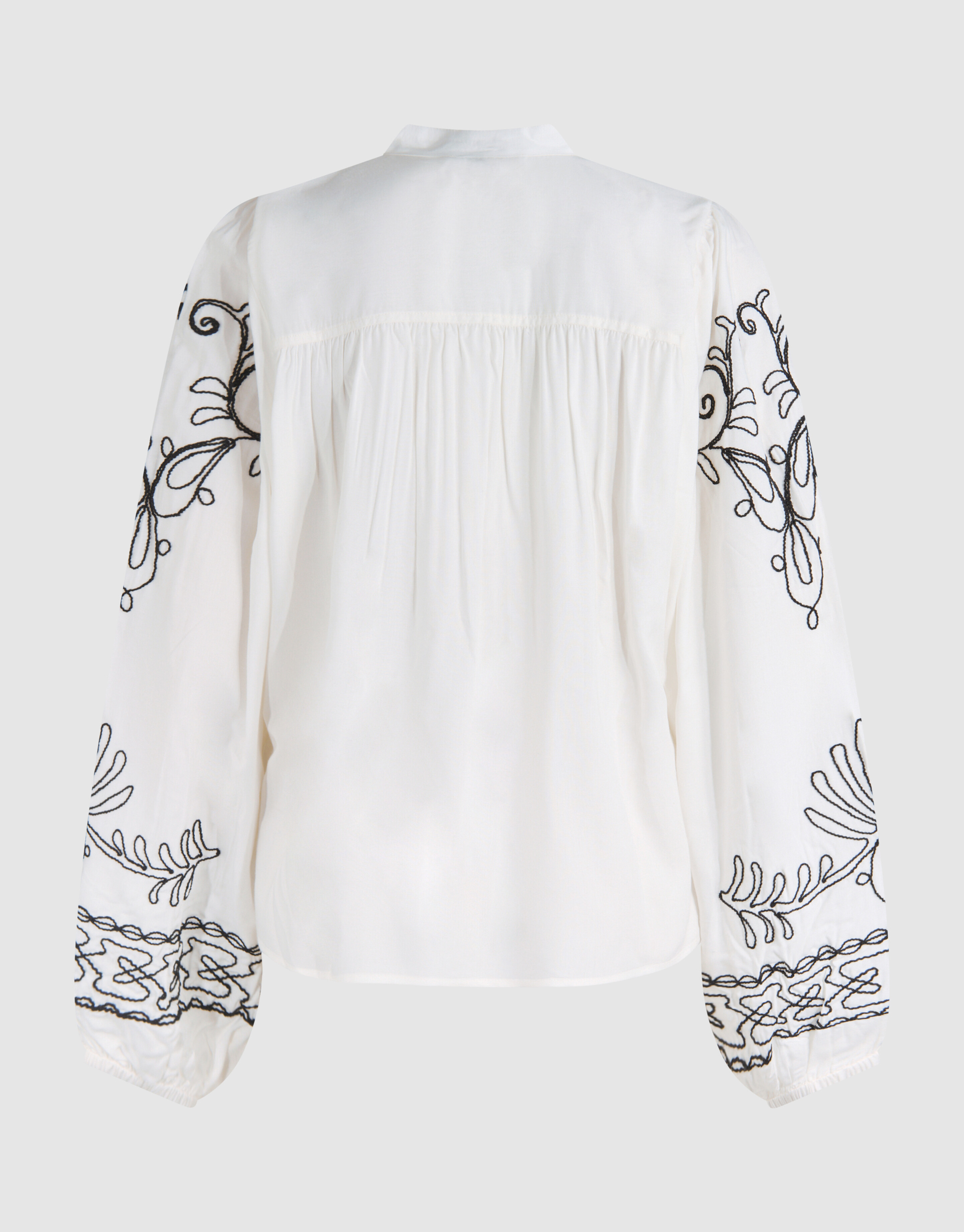 Cord Embroidery Blouse Gebroken Wit By Fred SHOEBY WOMEN