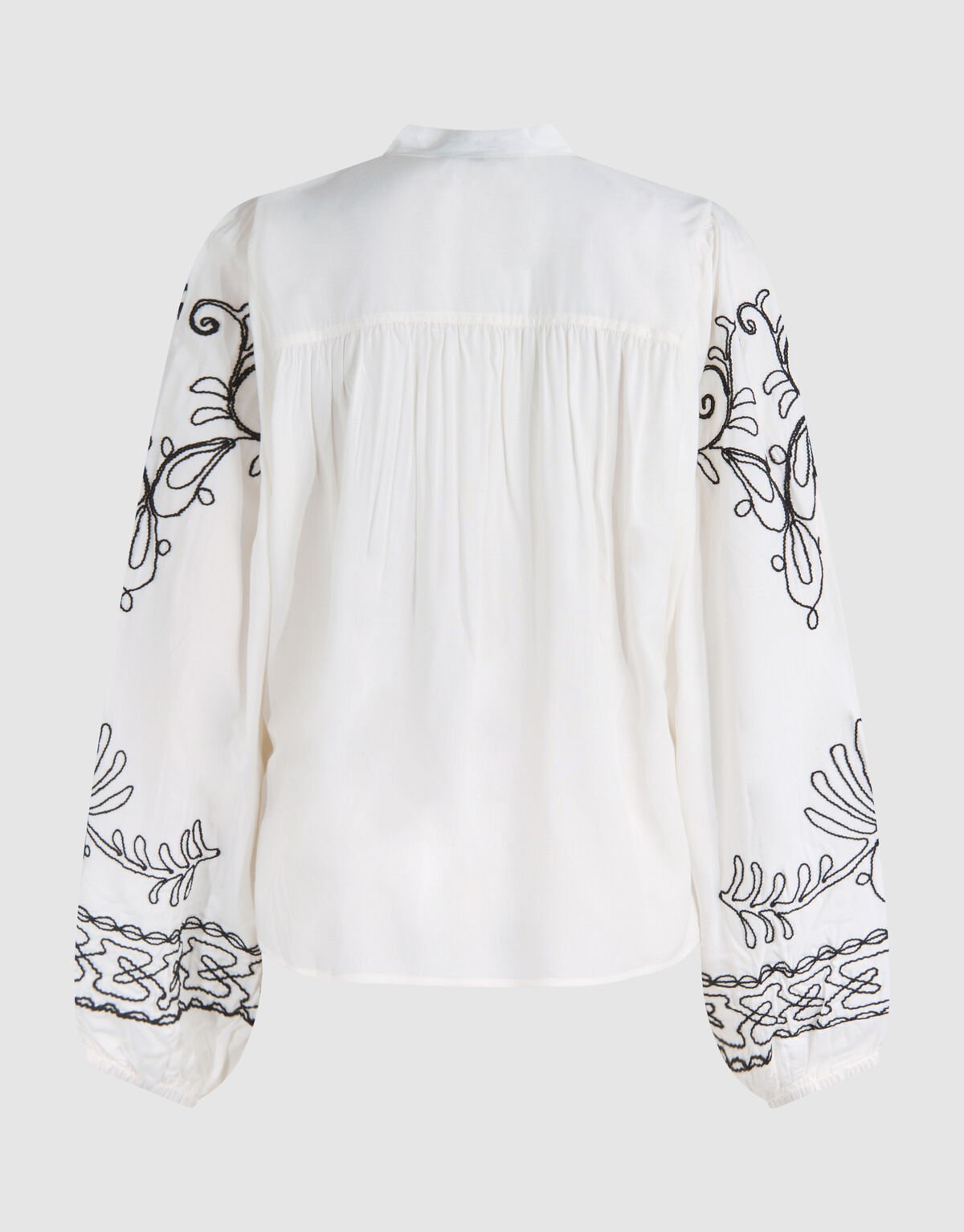 Cord Embroidery Blouse Gebroken Wit By Fred SHOEBY WOMEN