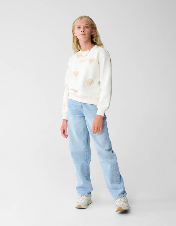 Strass Barrel Fit Jeans Blauw SHOEBY GIRLS