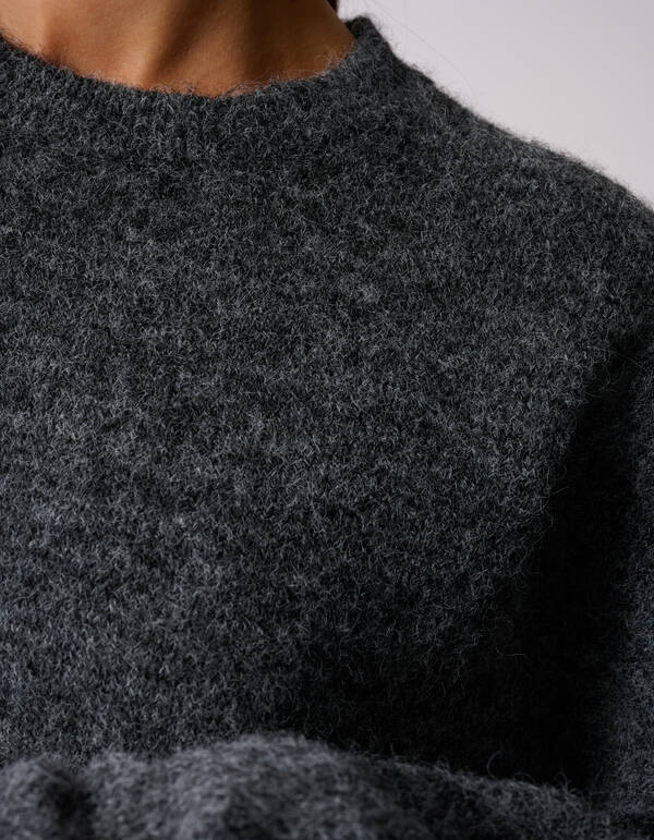 Gebreide Trui Donkergrijs By Anna SHOEBY WOMEN