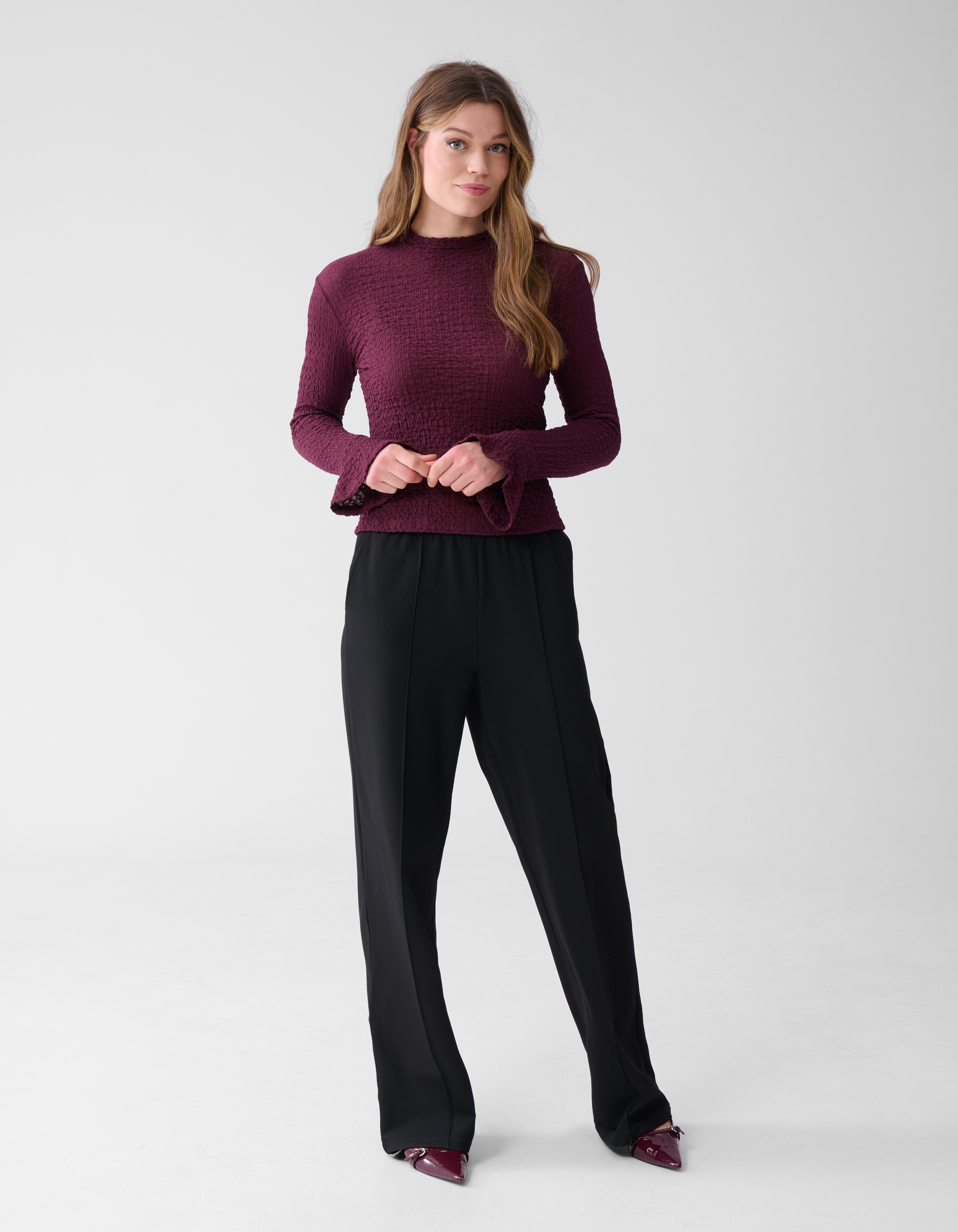 Crinkle Top Bordeaux SHOEBY WOMEN