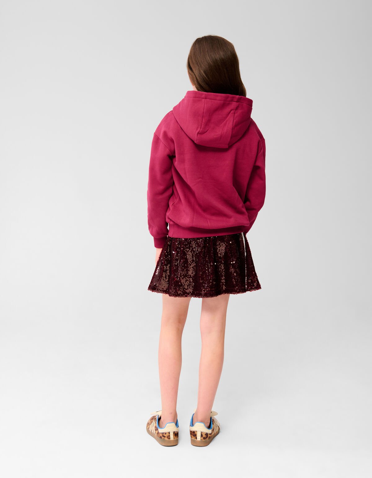 New York Artwork Hoodie Donkerrood SHOEBY GIRLS