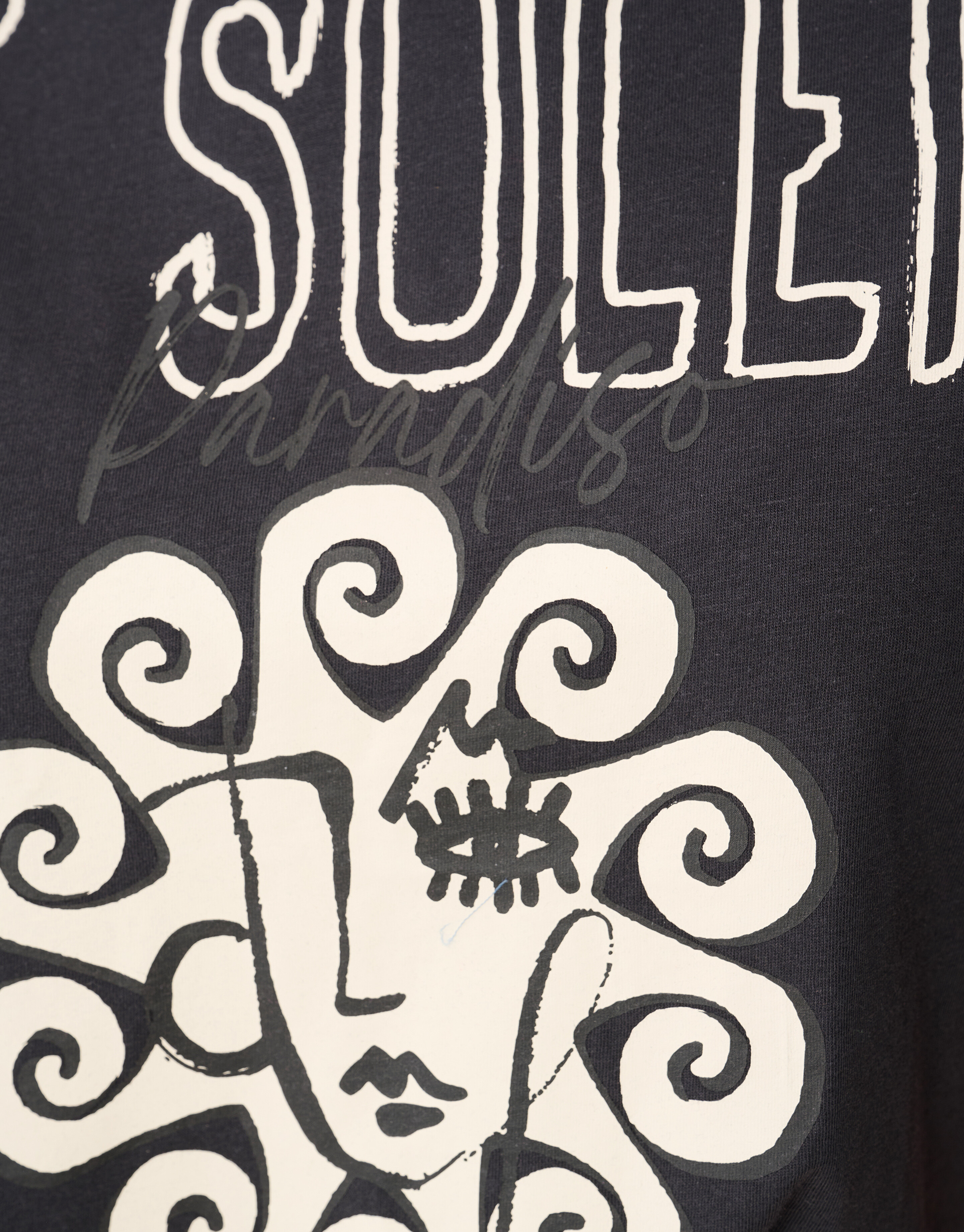 Le Soleil Artwork T-shirt Donkergrijs SHOEBY WOMEN