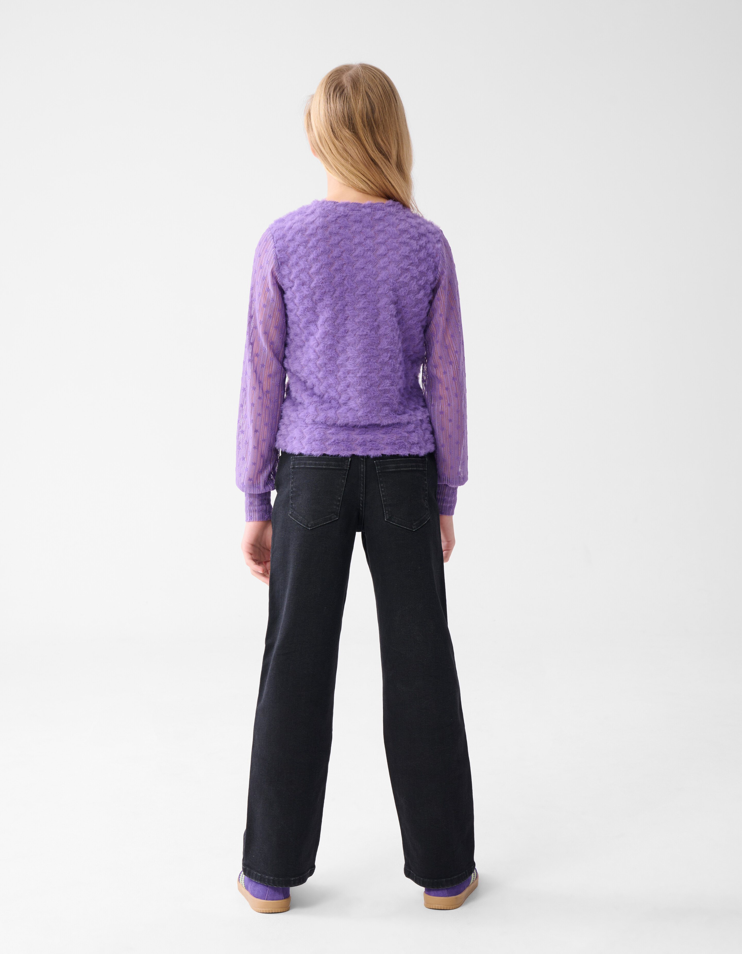 Strass Heart Straight Fit Jeans Zwart SHOEBY GIRLS