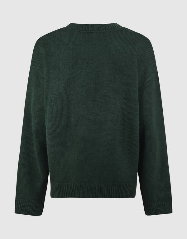 Endless Gebreide Trui Donkergroen SHOEBY BOYS