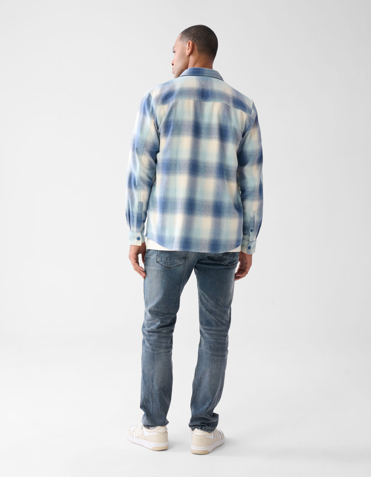 Ruiten Overhemd Blauw SHOEBY MEN