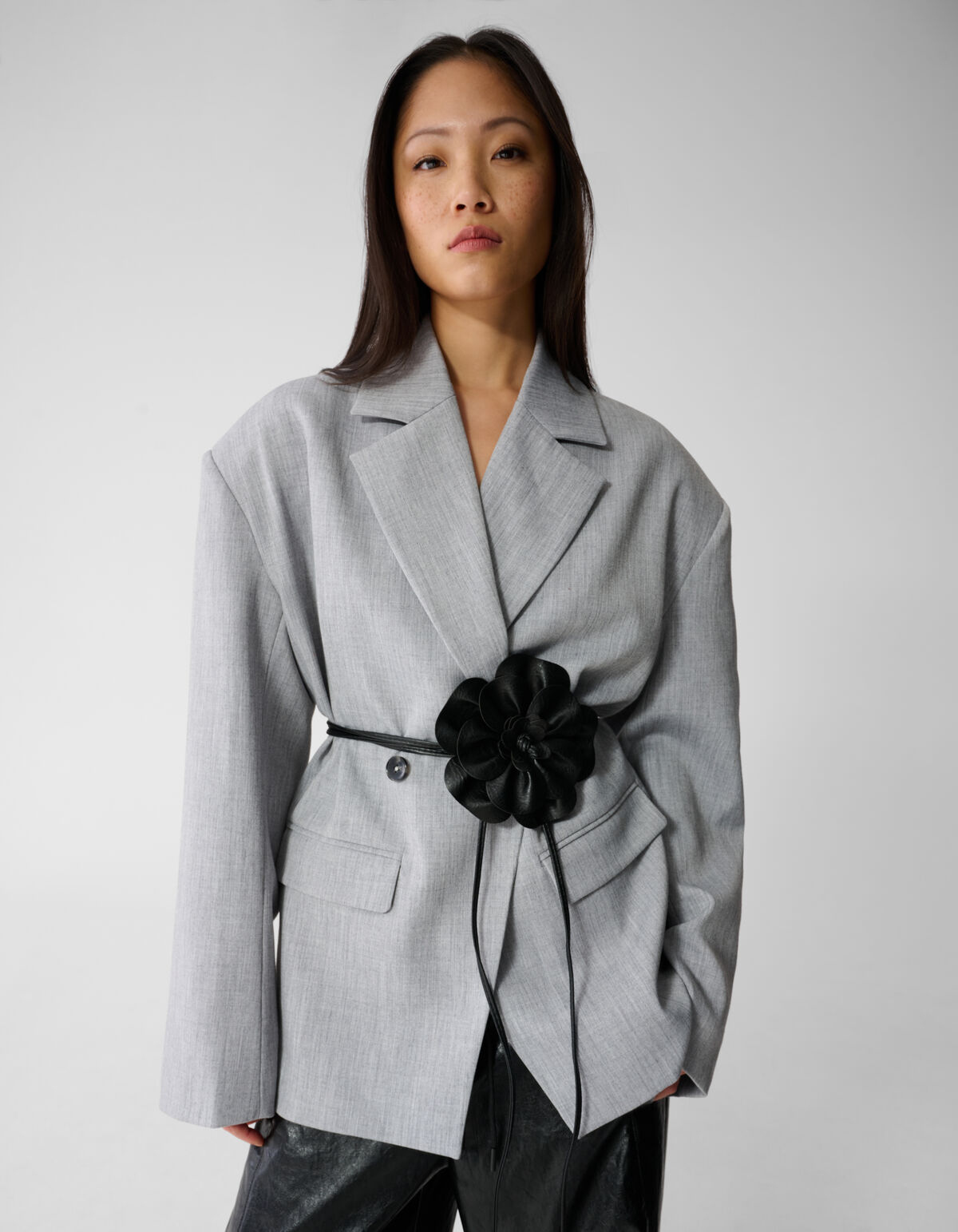 Flower Strap Riem Zwart SHOEBY ACCESSOIRES