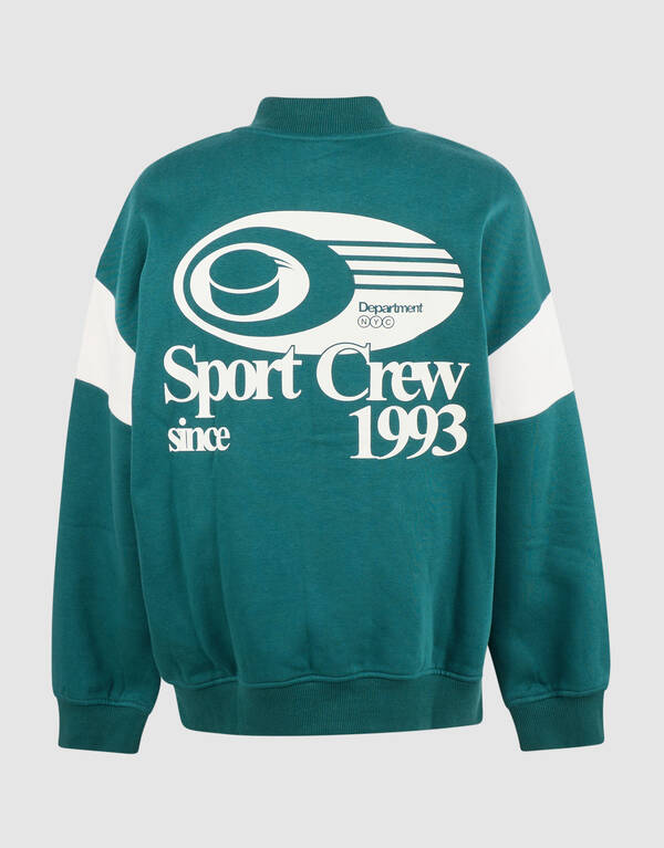 Oversized Sporty Bomber Donkergroen SHOEBY BOYS