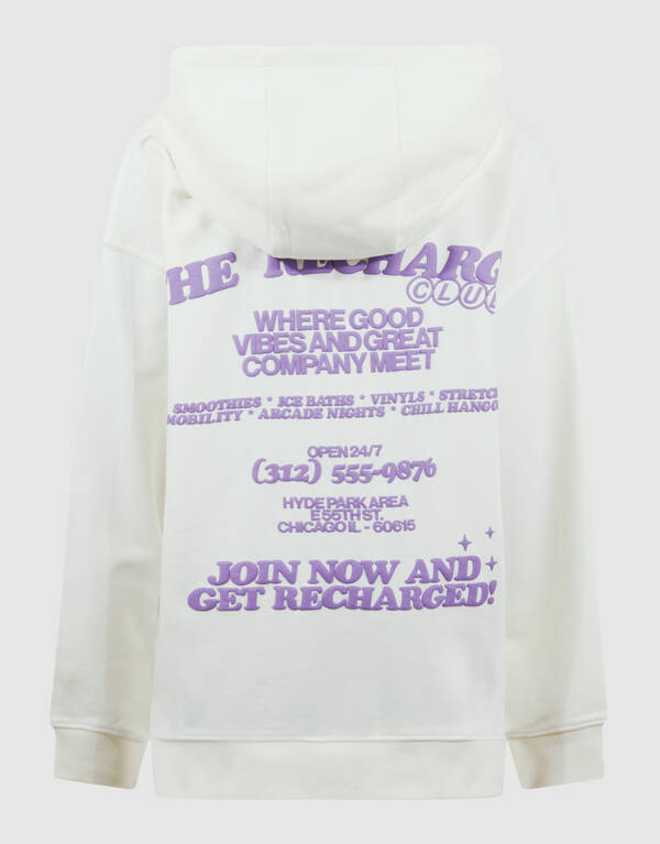 Recharged Artwork Hoodie Gebroken Wit SHOEBY BOYS