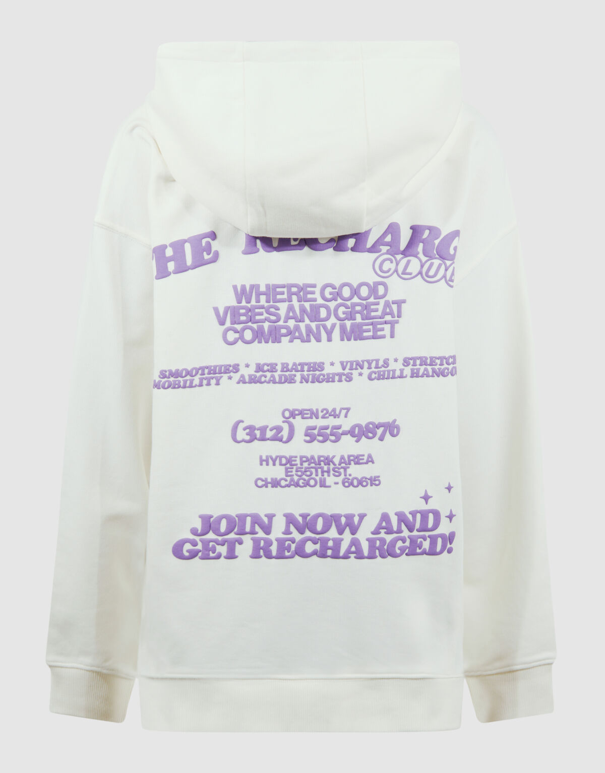 Recharged Artwork Hoodie Gebroken Wit SHOEBY BOYS