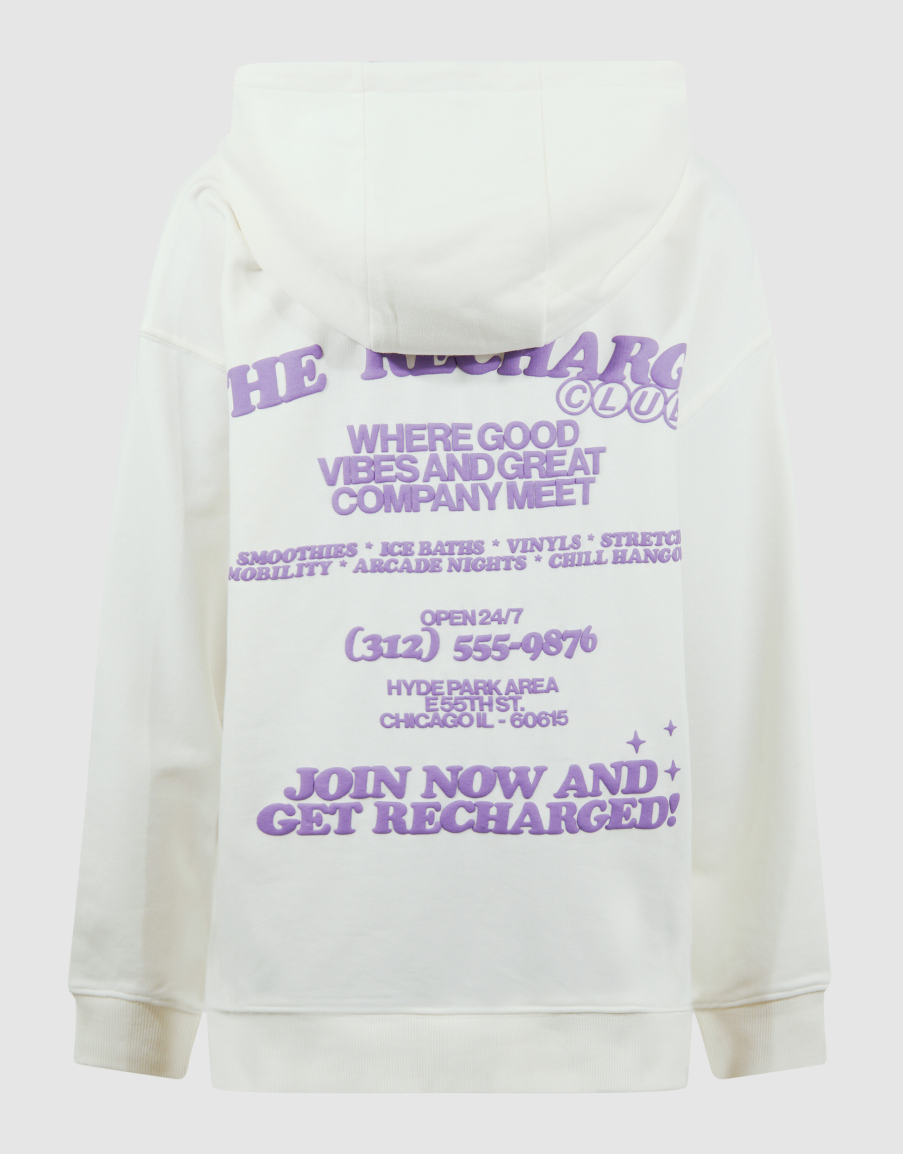 Recharged Artwork Hoodie Gebroken Wit SHOEBY BOYS