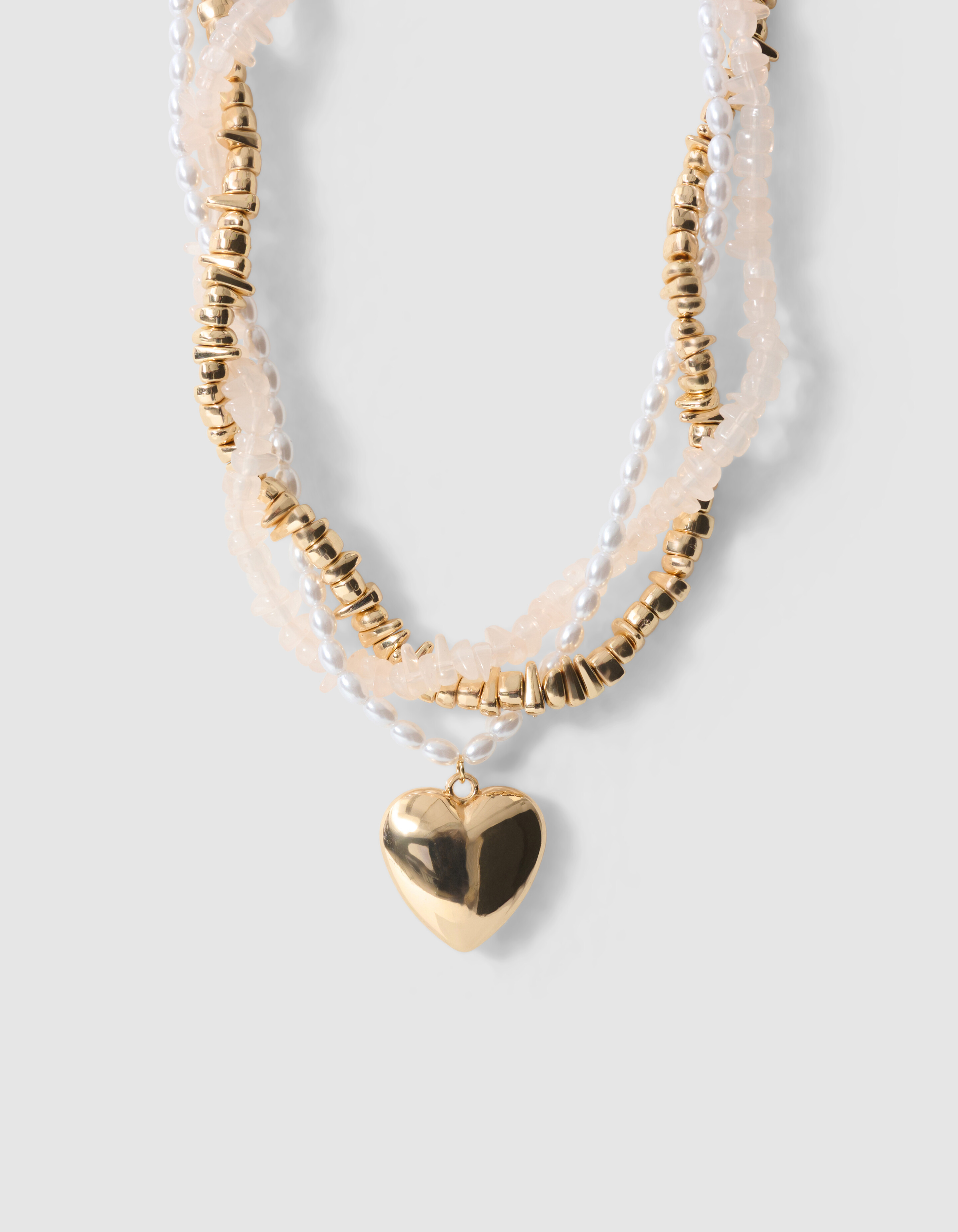 Twisted Heart Ketting Goud SHOEBY ACCESSOIRES