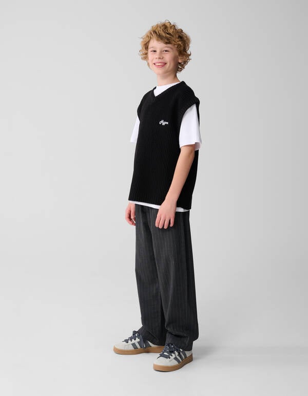 Gebreide Spencer Zwart SHOEBY BOYS