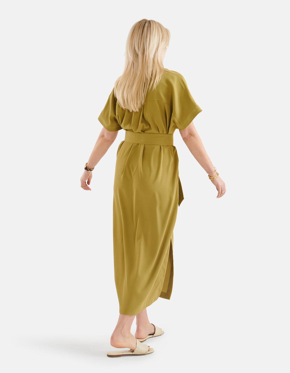 Kaftan Jurk Groen By Lonneke SHOEBY WOMEN