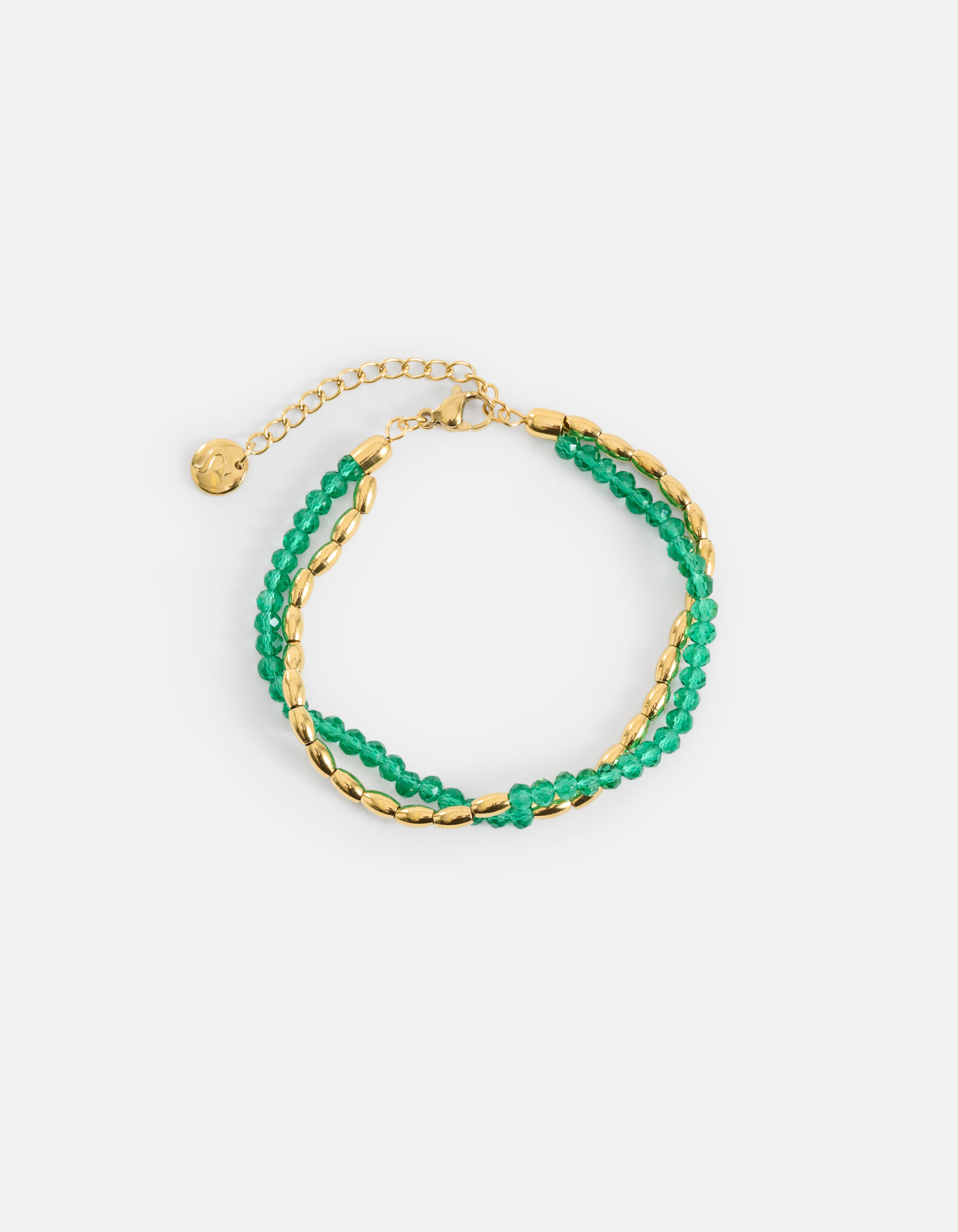 Beaded Armband Groen SHOEBY ACCESSOIRES