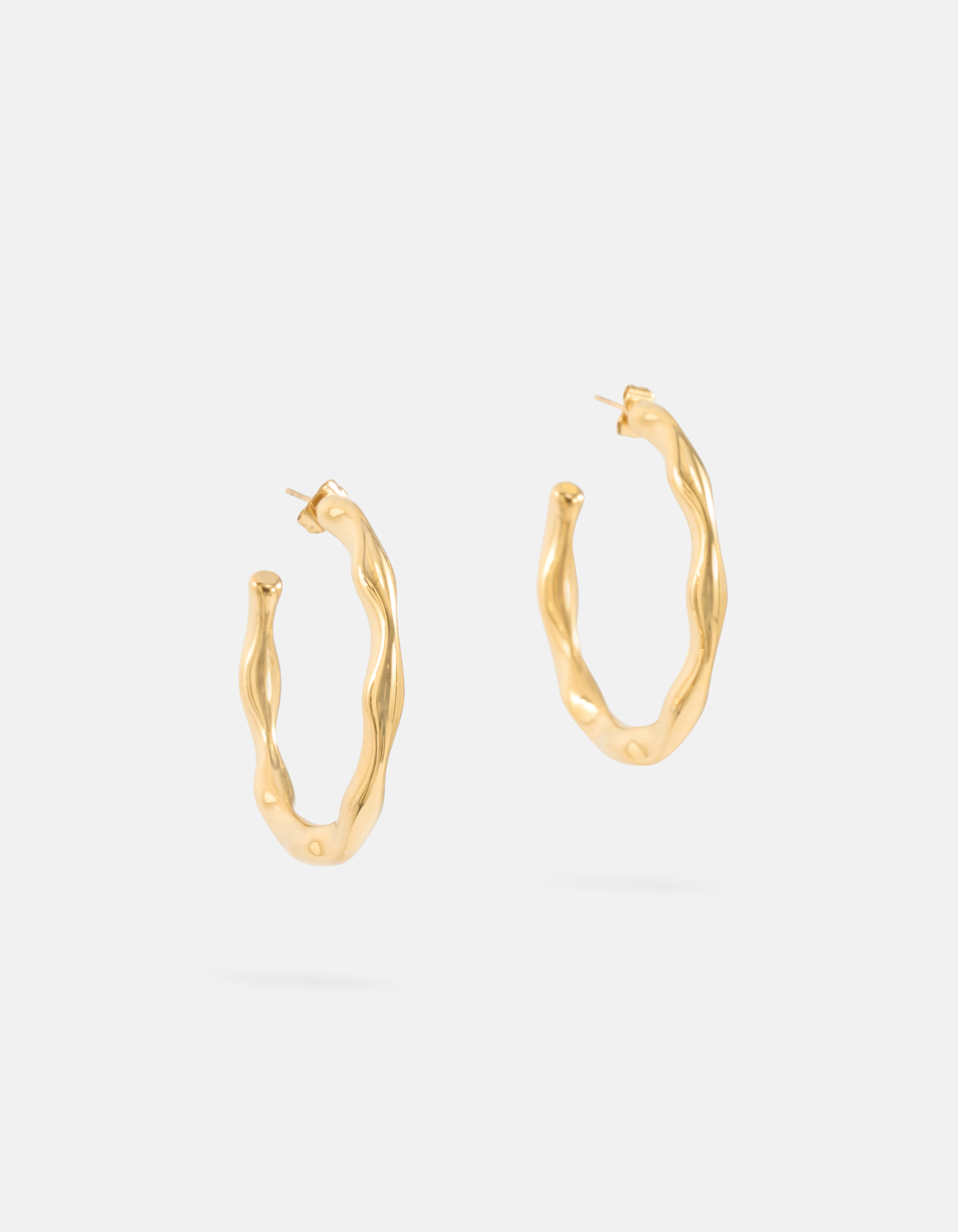 Irregular Hoop Oorbellen Goud SHOEBY ACCESSOIRES