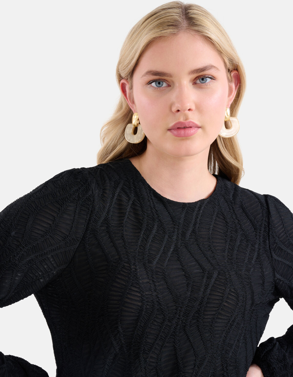 Structuur Top Zwart SHOEBY WOMEN