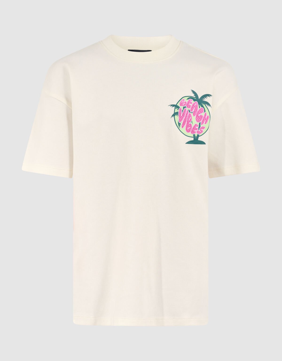 Vibes Artwork T-shirt Gebroken Wit SHOEBY BOYS