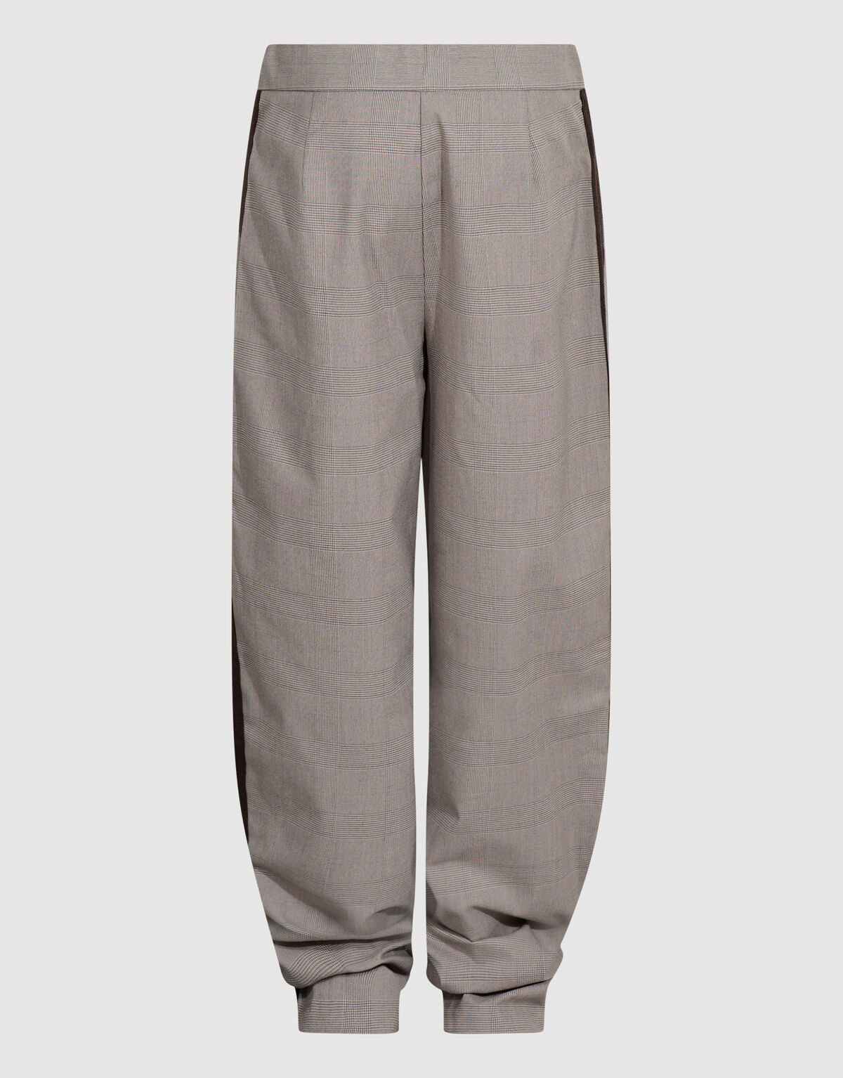 Asymmetrische Ruiten Pantalon Grijs SHOEBY GIRLS