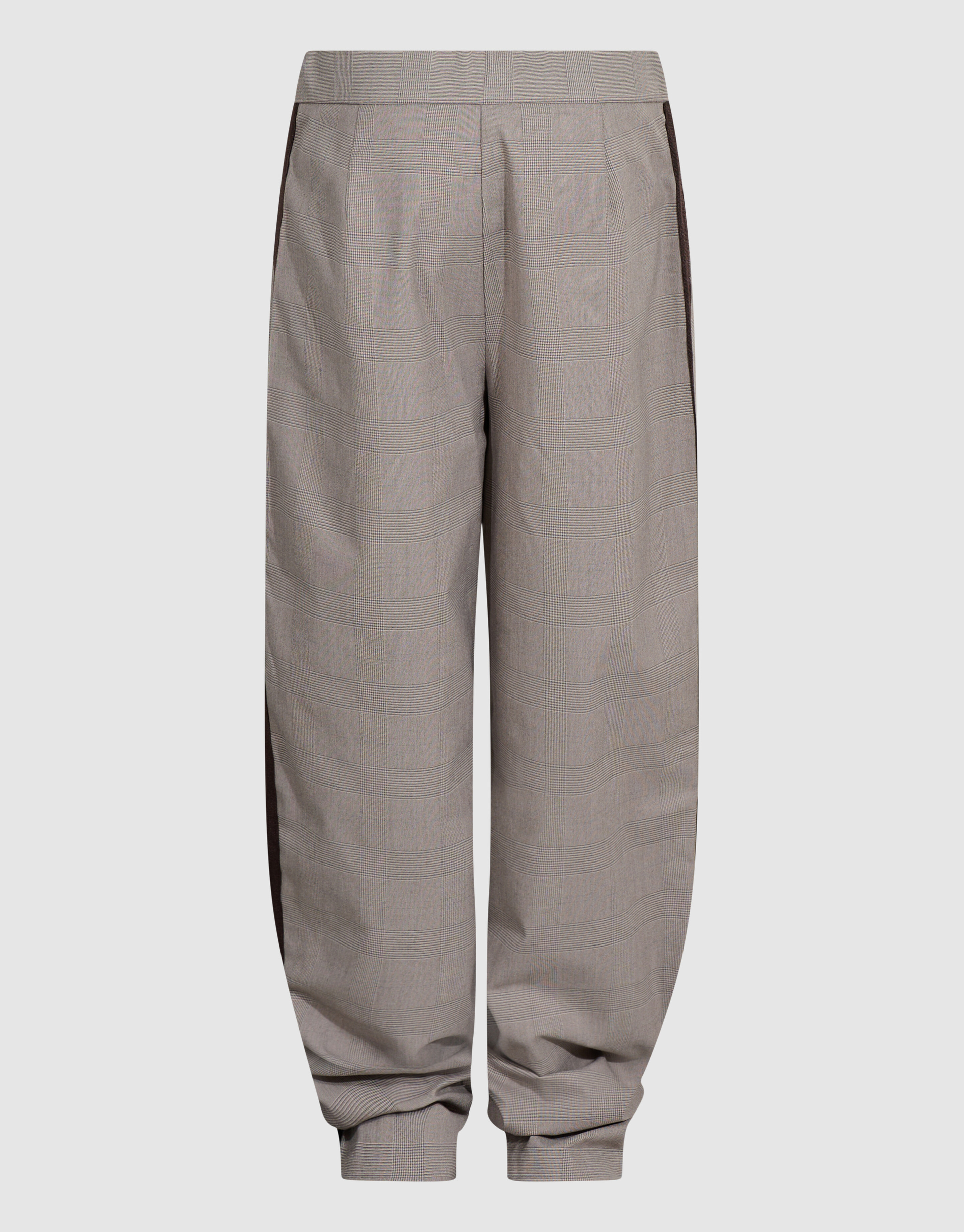 Asymmetrische Ruiten Pantalon Grijs SHOEBY GIRLS